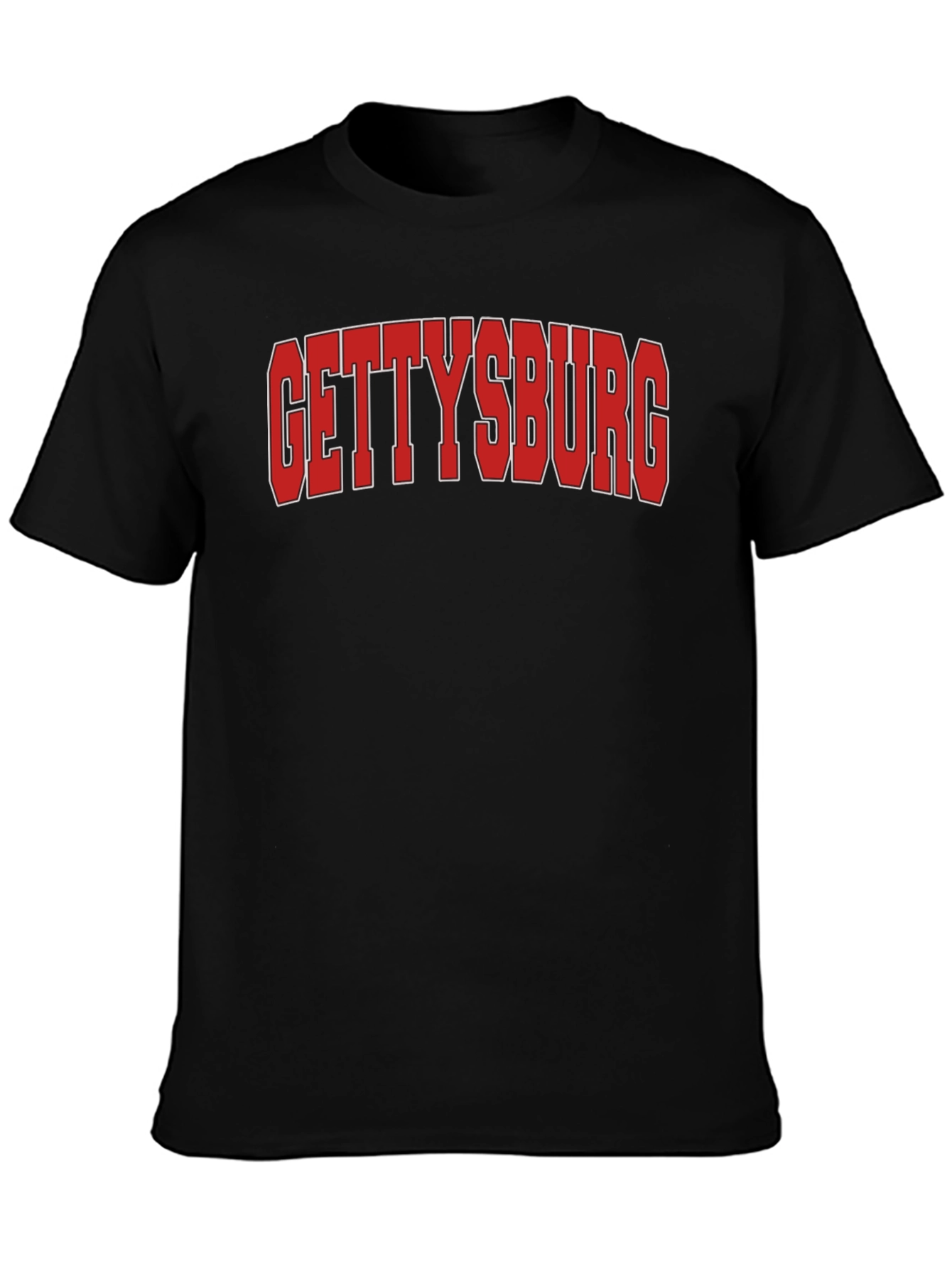 Gettysburg Graphic T-Shirt - Bold Red Lettering