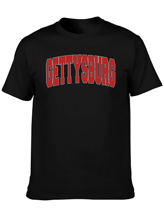 Gettysburg Graphic T-Shirt - Bold Red Lettering