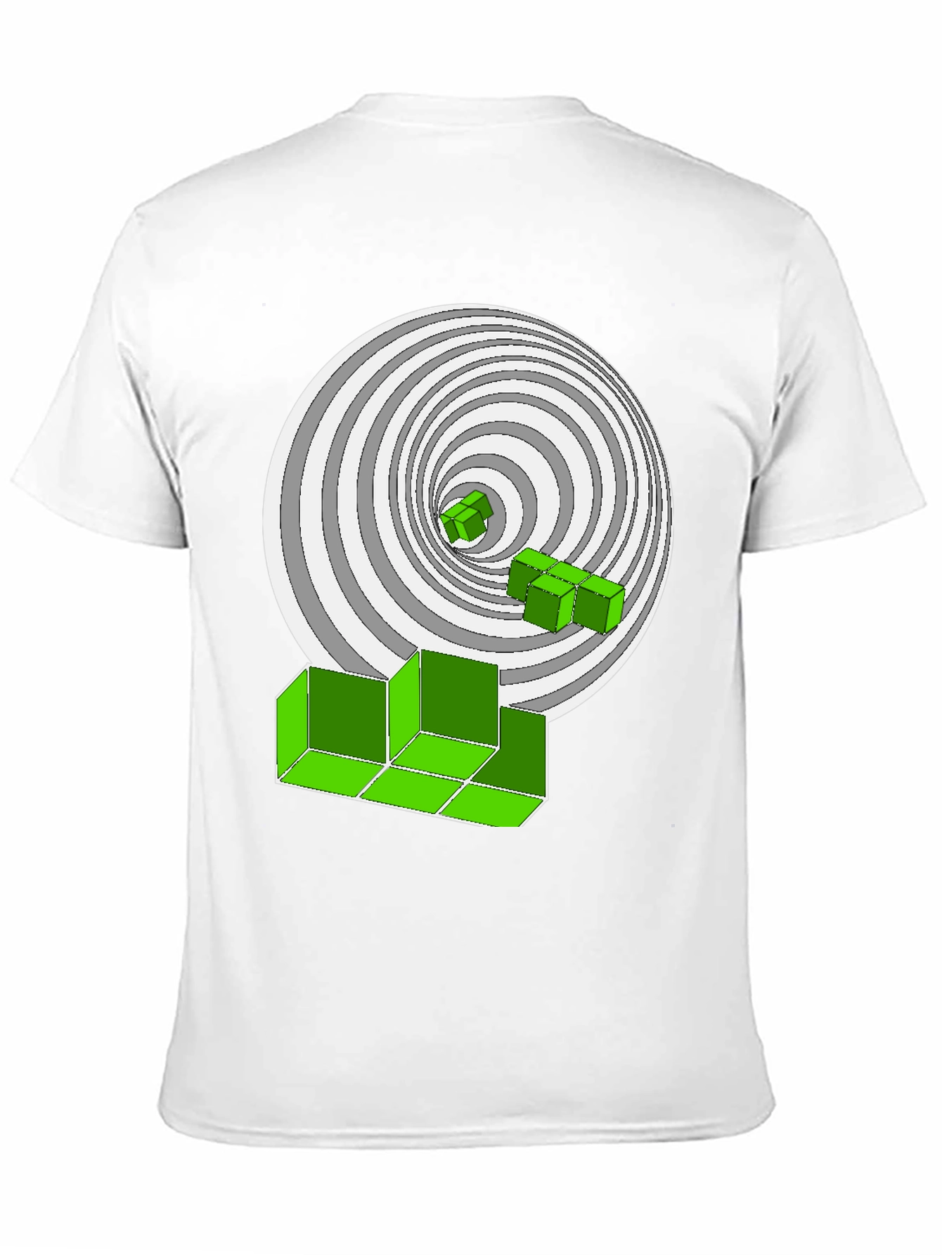 Optical Illusion T-Shirt: Geometric Design