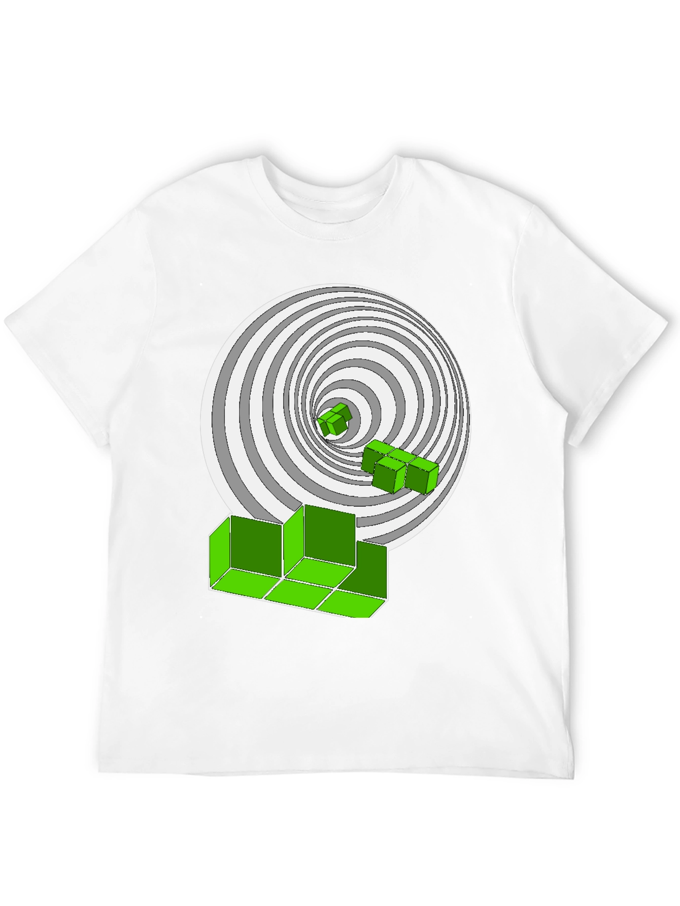 Optical Illusion T-Shirt: Geometric Design