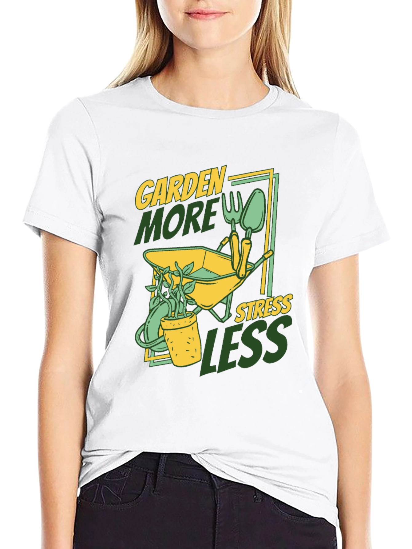 Garden More Stress Less T-Shirt