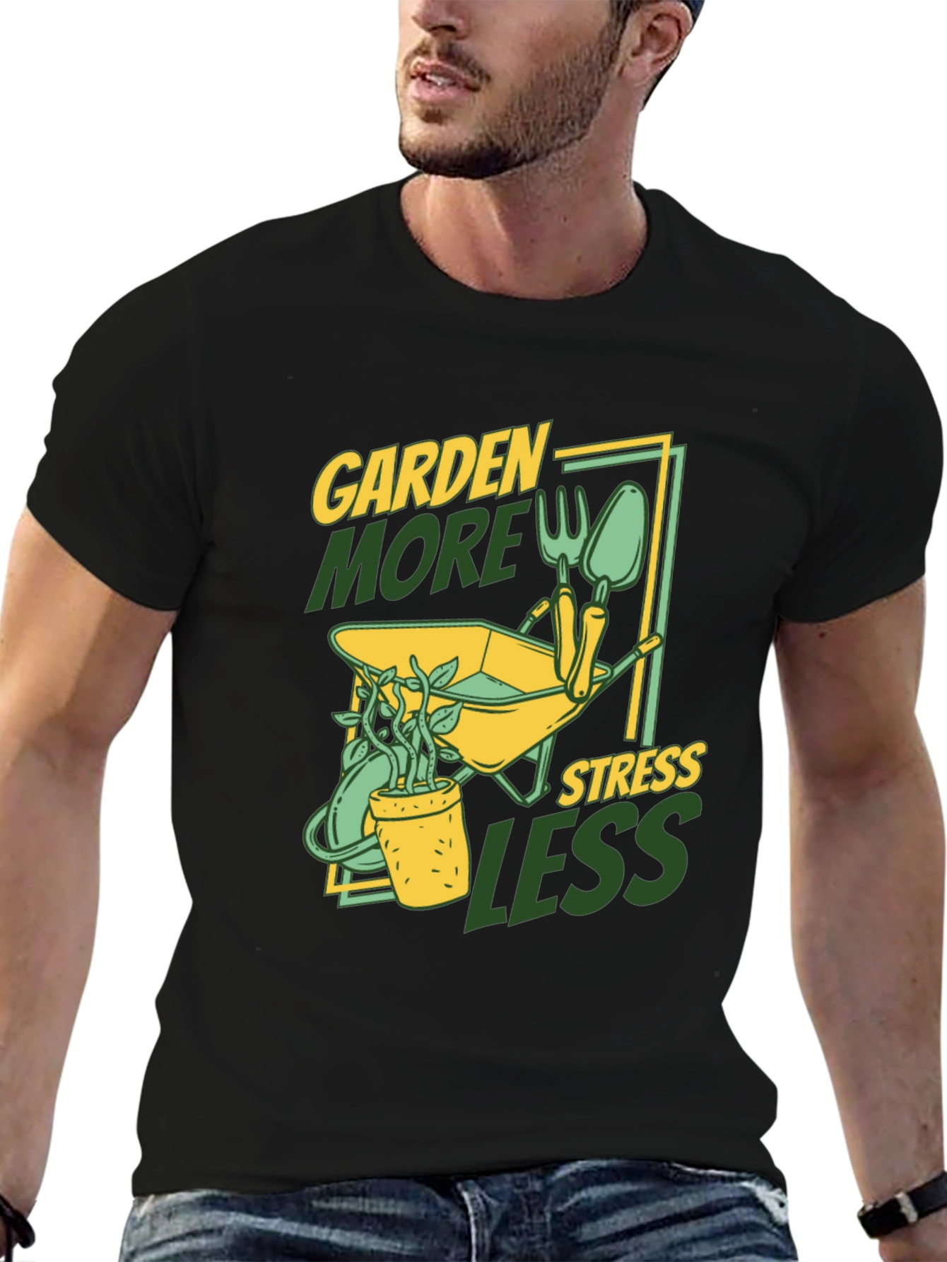 Garden More Stress Less T-Shirt