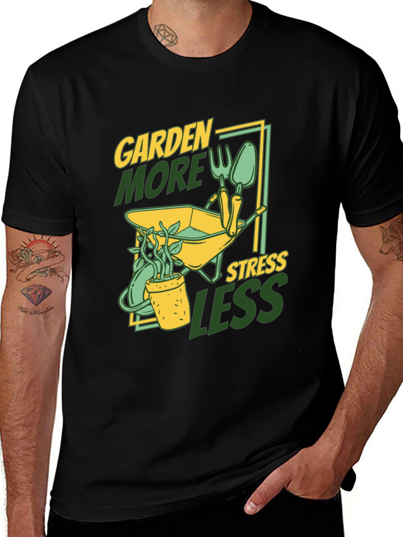 Garden More Stress Less T-Shirt