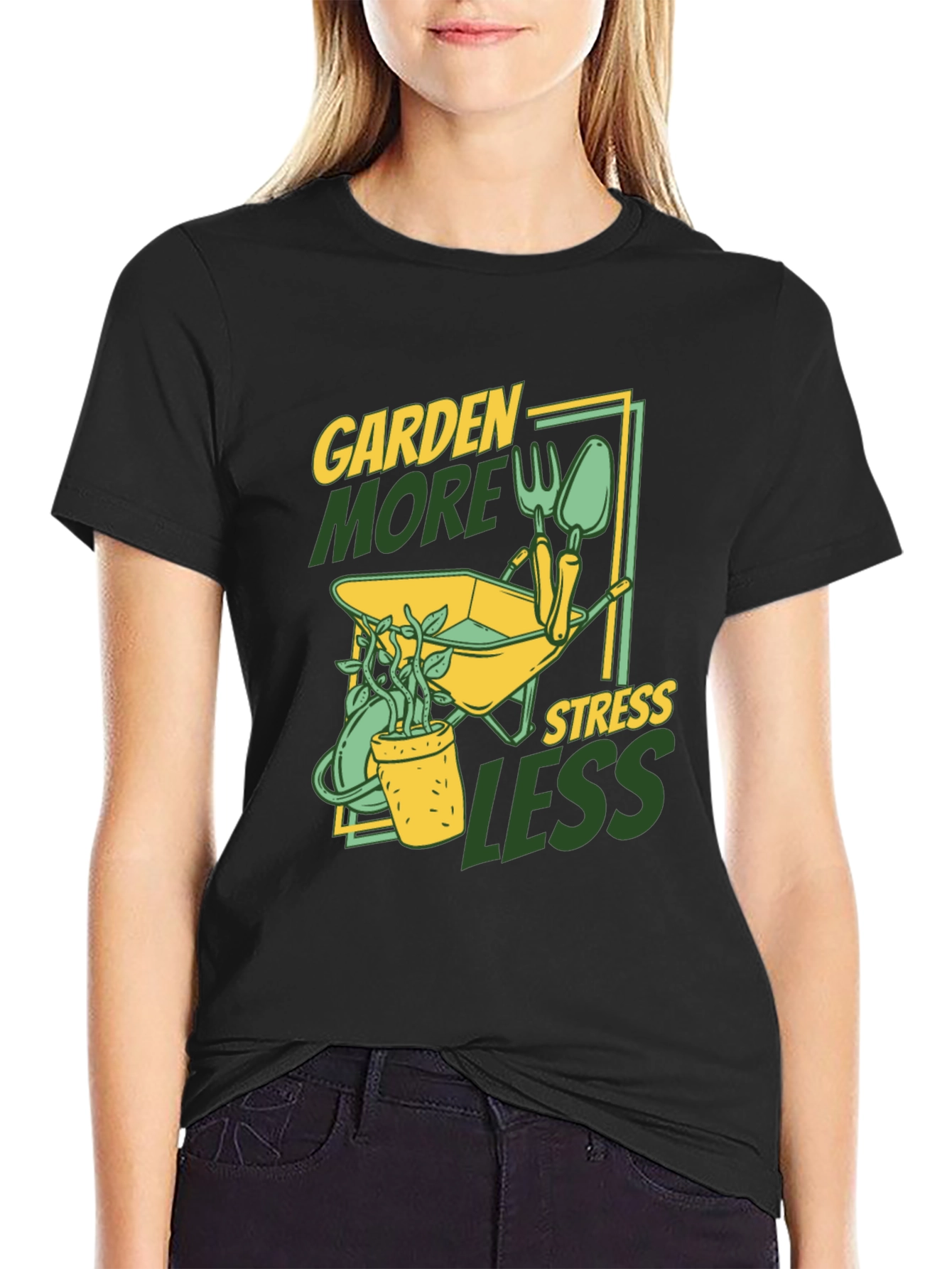 Garden More Stress Less T-Shirt