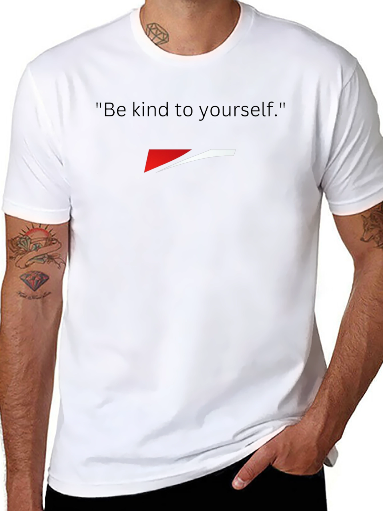 Kind to Yourself Black Graphic Tee