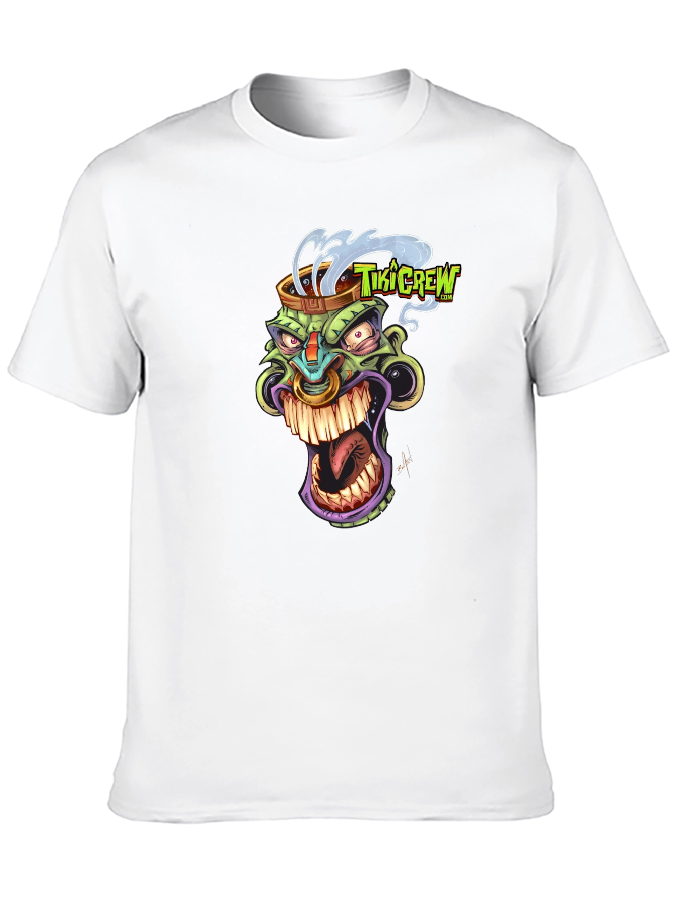 Tiki Crew Graphic Black T-Shirt