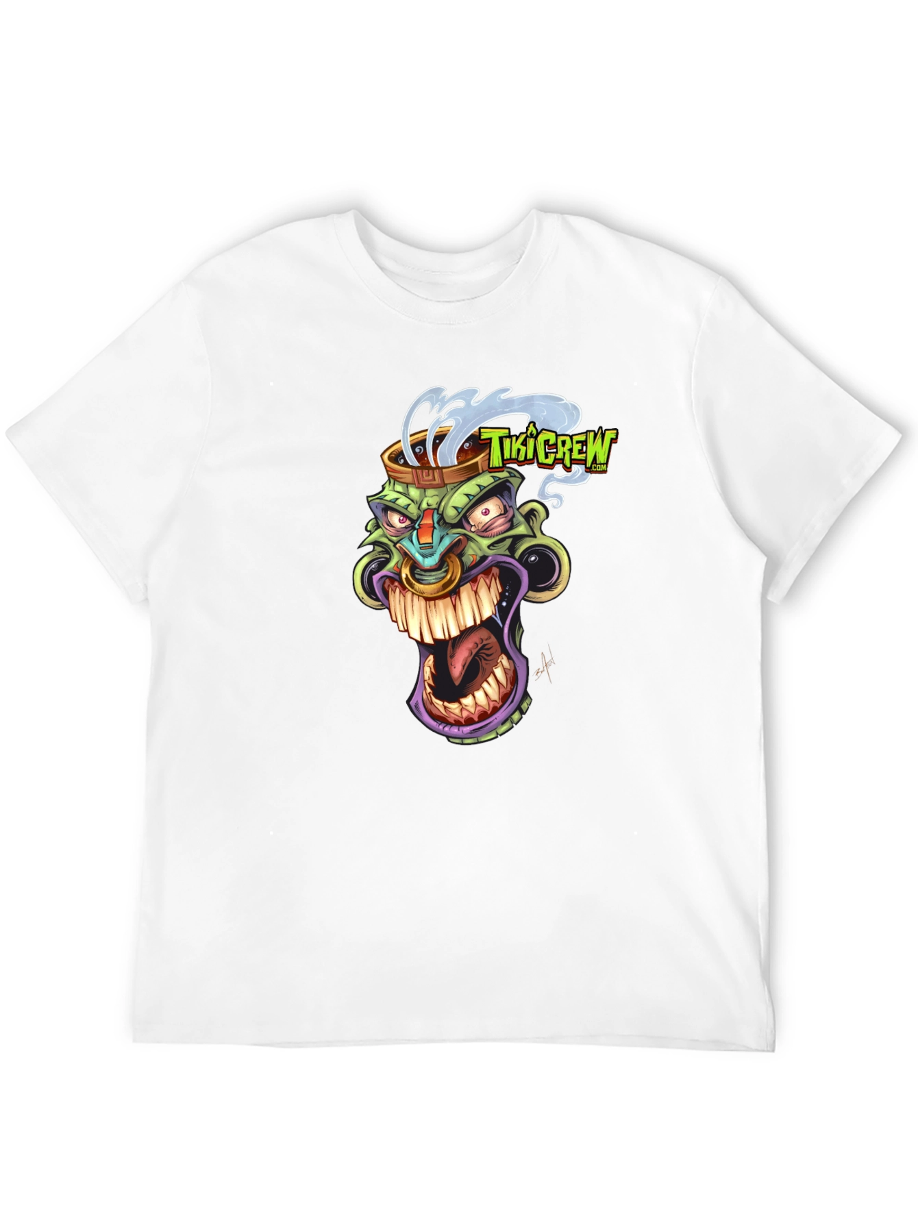 Tiki Crew Graphic Black T-Shirt