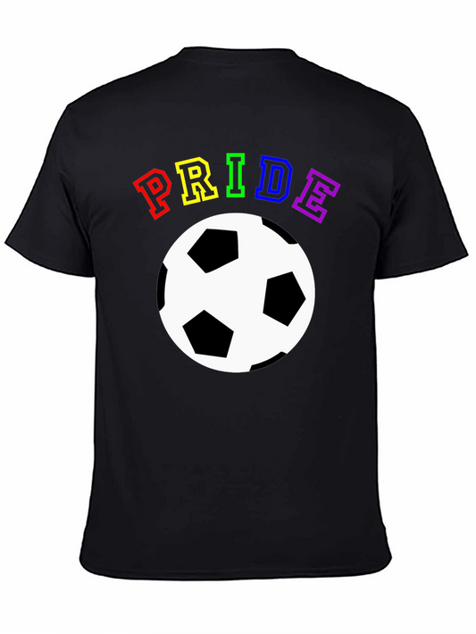Pride Soccer T-Shirt - Rainbow Graphic Tee