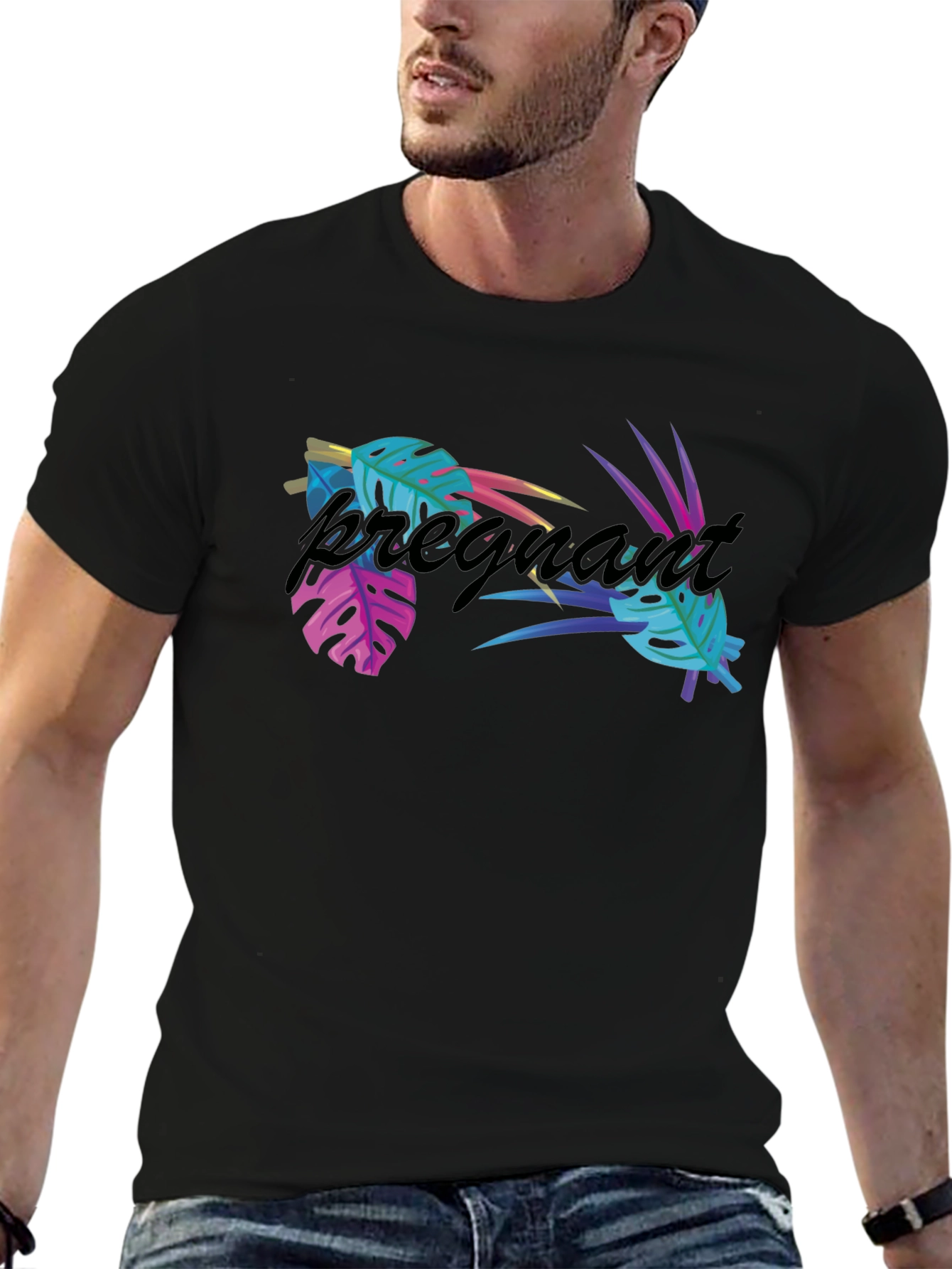 Tropical Pregnant T-Shirt
