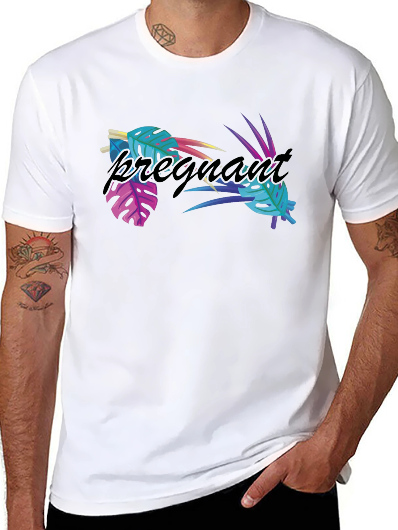 Tropical Pregnant T-Shirt