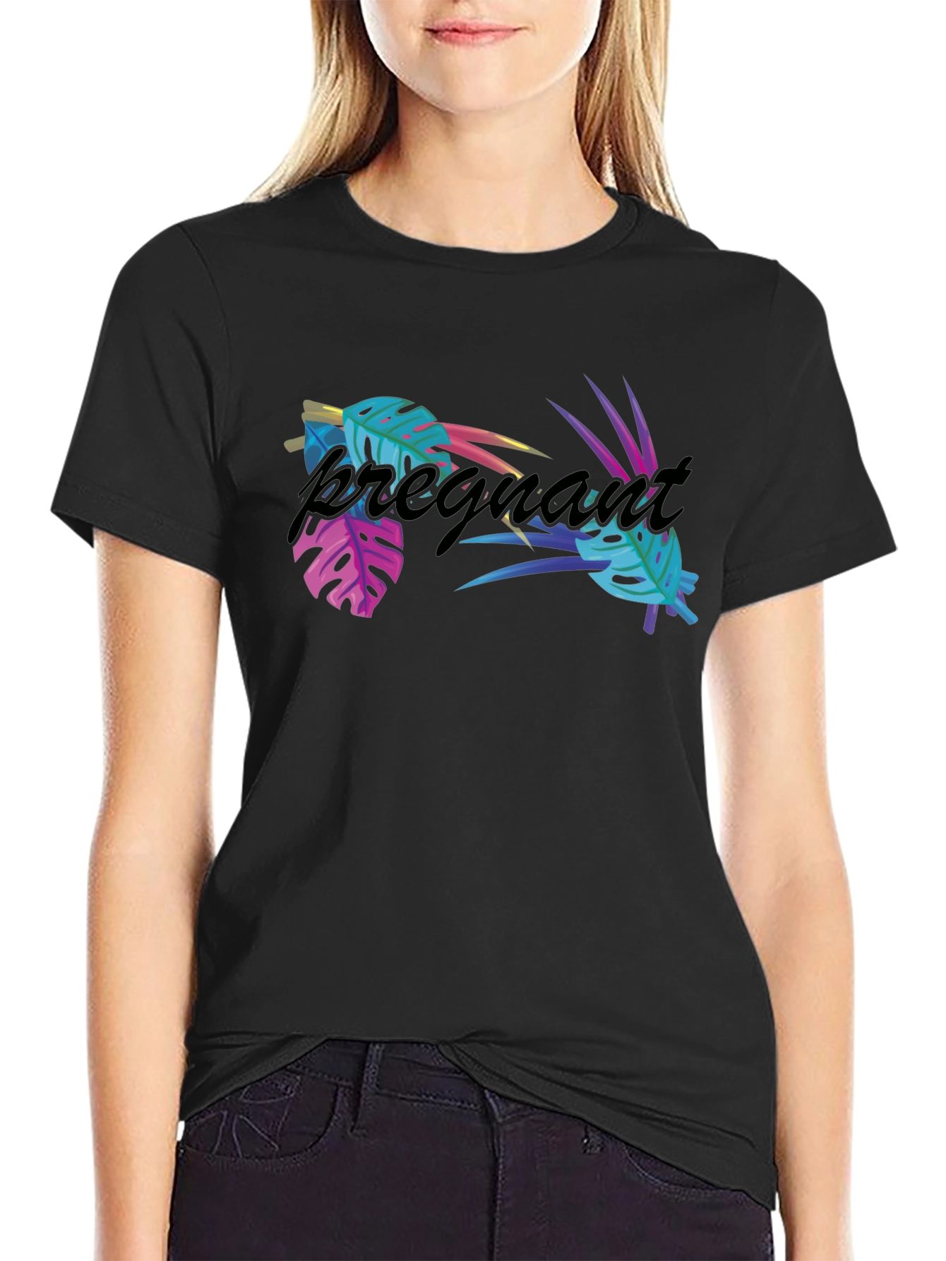 Tropical Pregnant T-Shirt