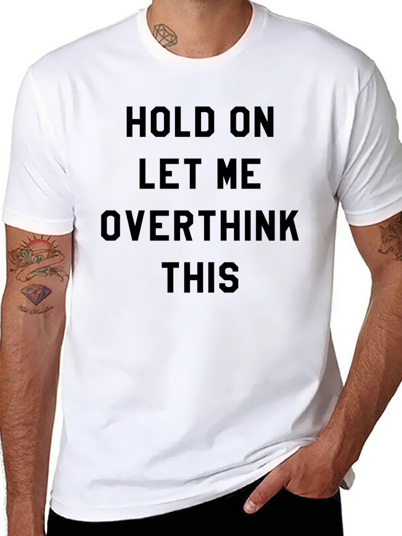 Hold On Overthink T-Shirt: Funny Sarcastic Tee