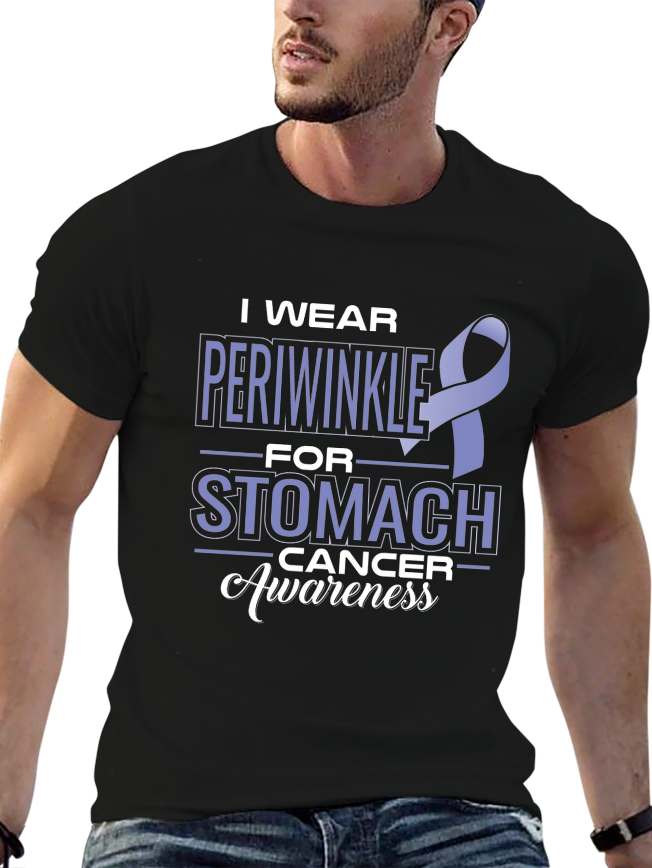 Periwinkle Stomach Cancer Awareness T-Shirt
