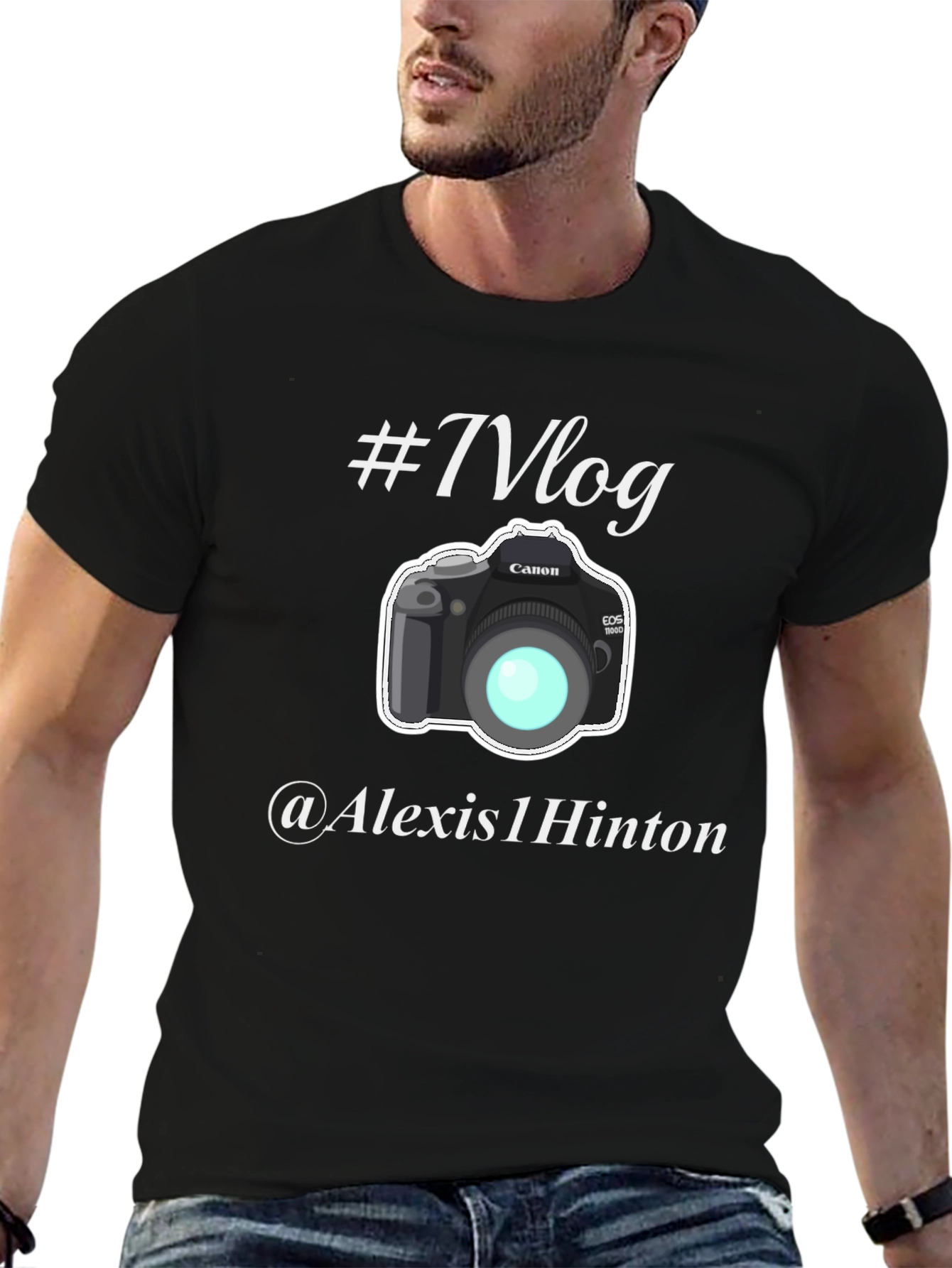 Vlog Camera Graphic Black T-Shirt