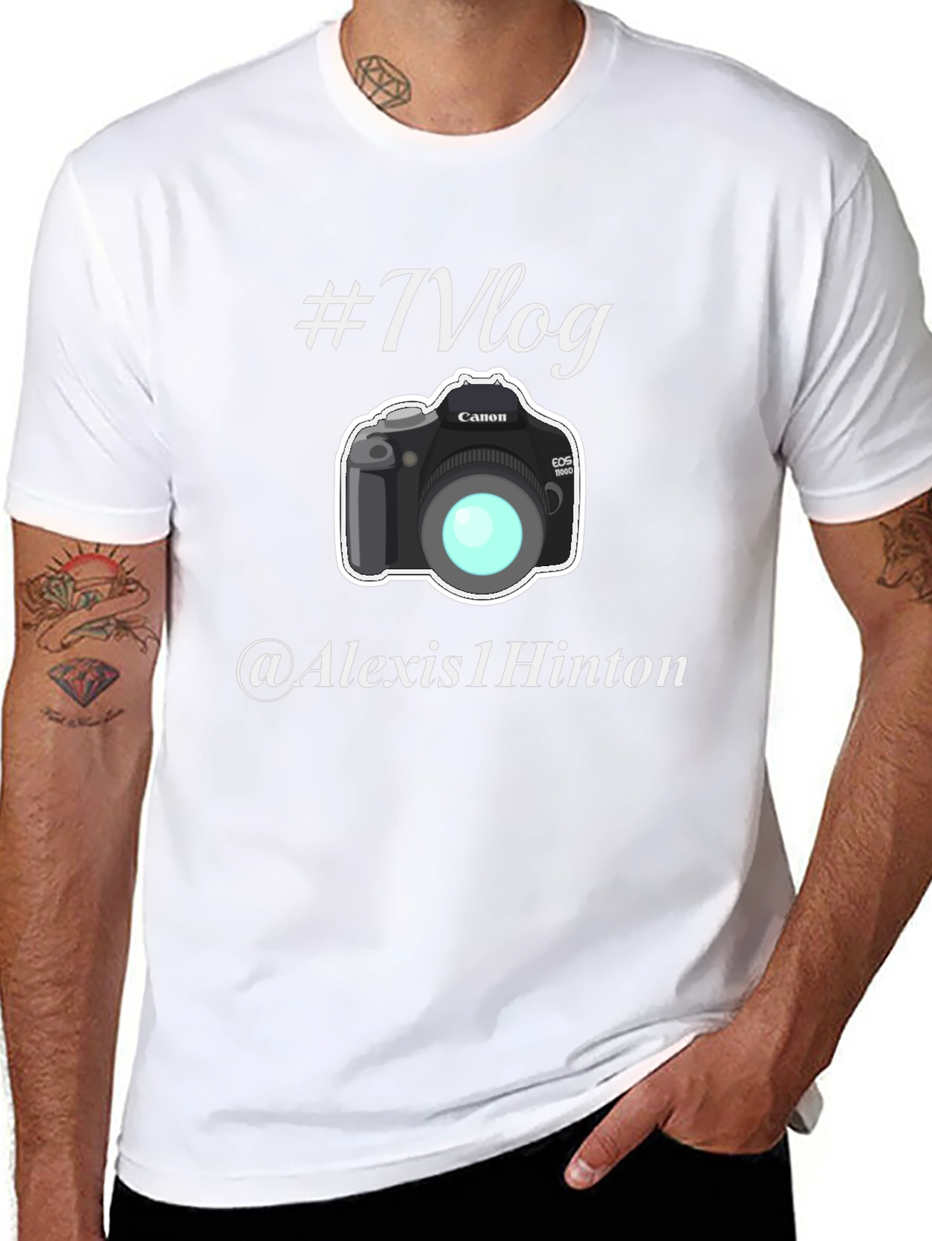 Vlog Camera Graphic Black T-Shirt