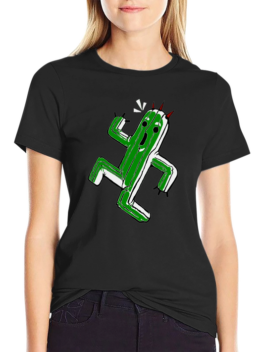 Cactuar Graphic T-Shirt - Black Cotton Tee