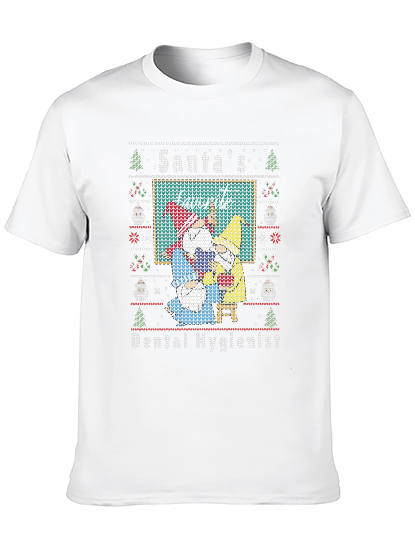 Santas Favorite Dental Hygienist Ugly Sweater T-Shirt