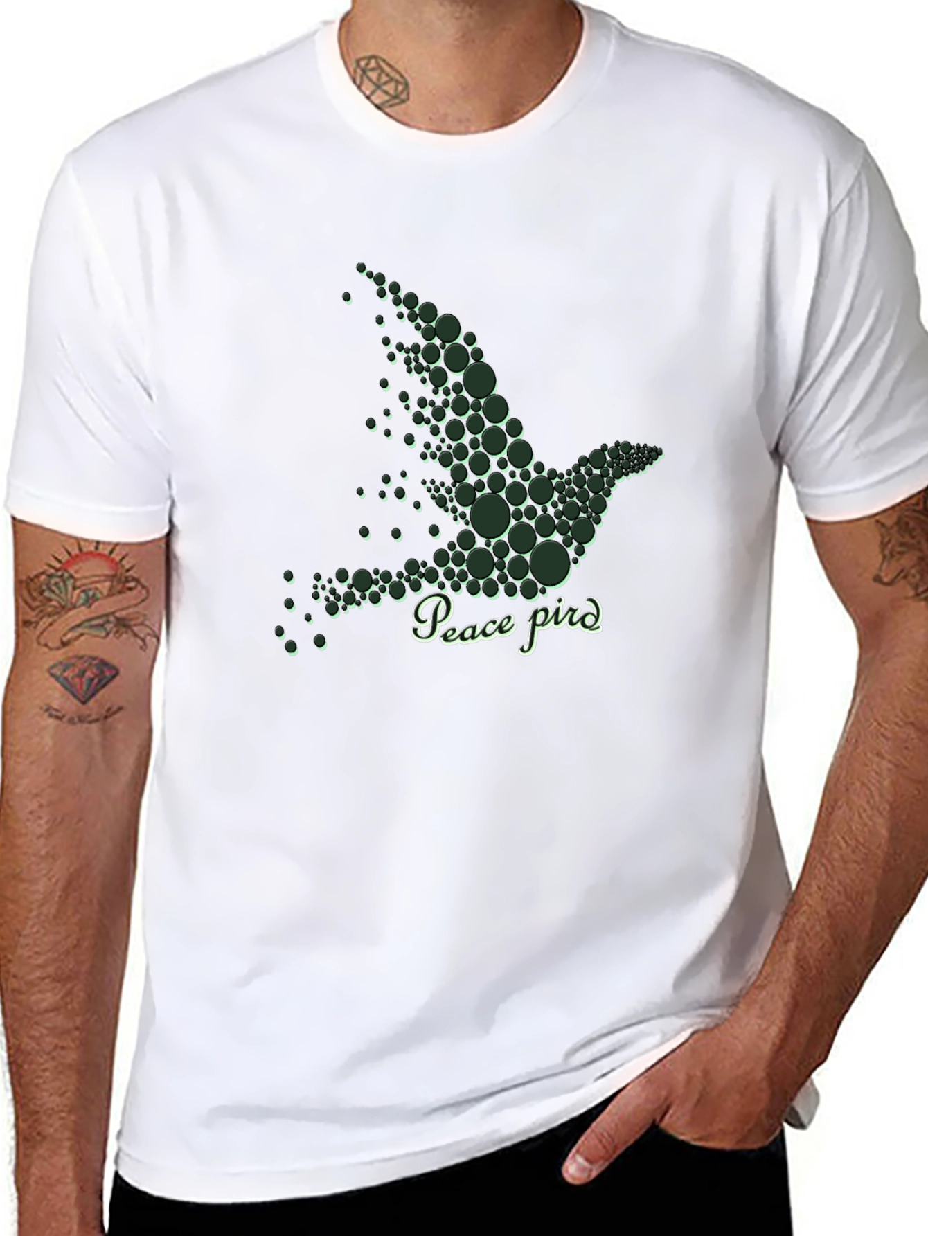 Peace Bird Graphic Tee - Stylish Comfort