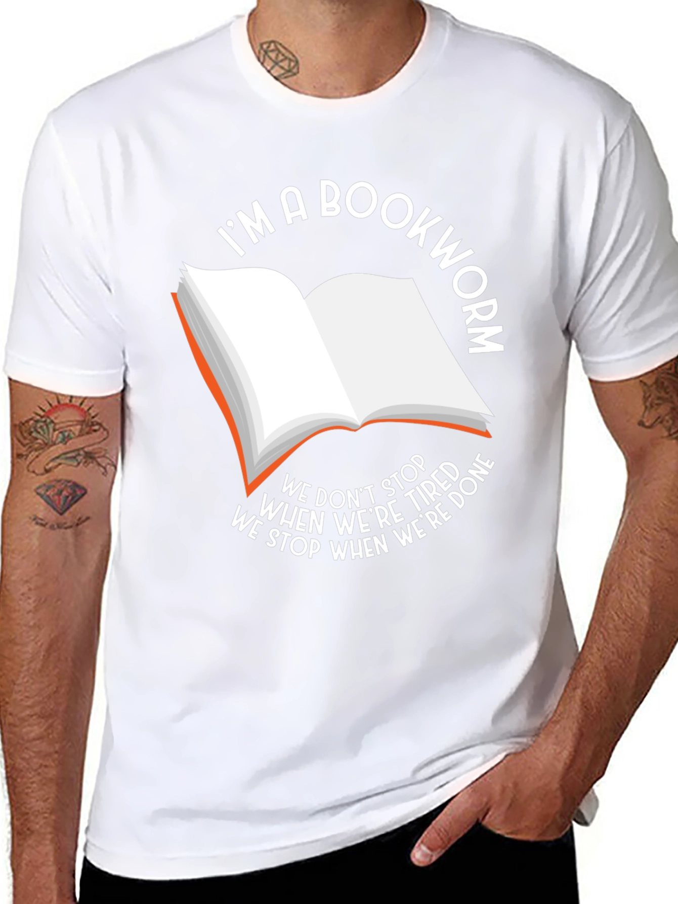 Bookworm T-Shirt - We Stop When Were Done