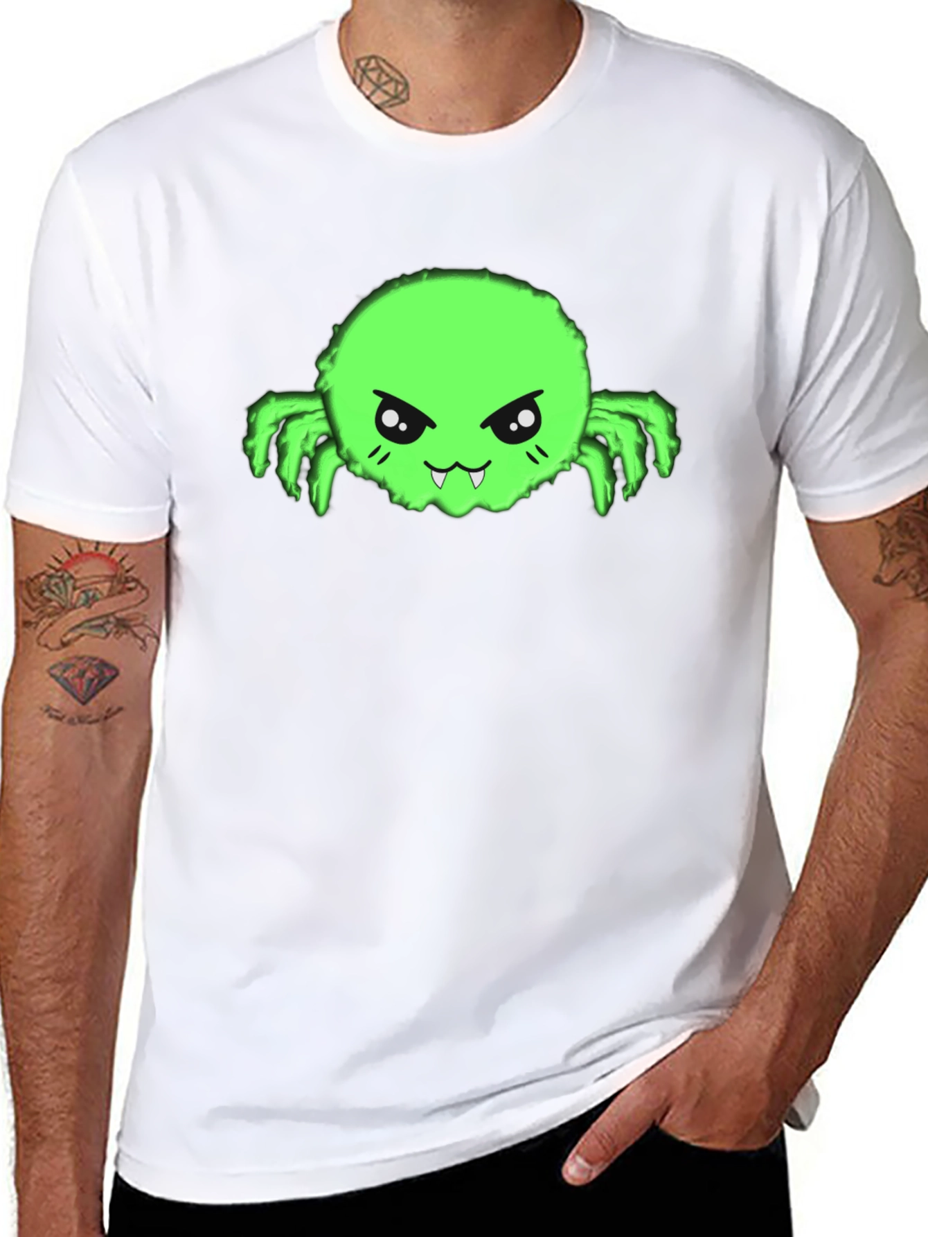 Fun Green Monster Graphic Tee