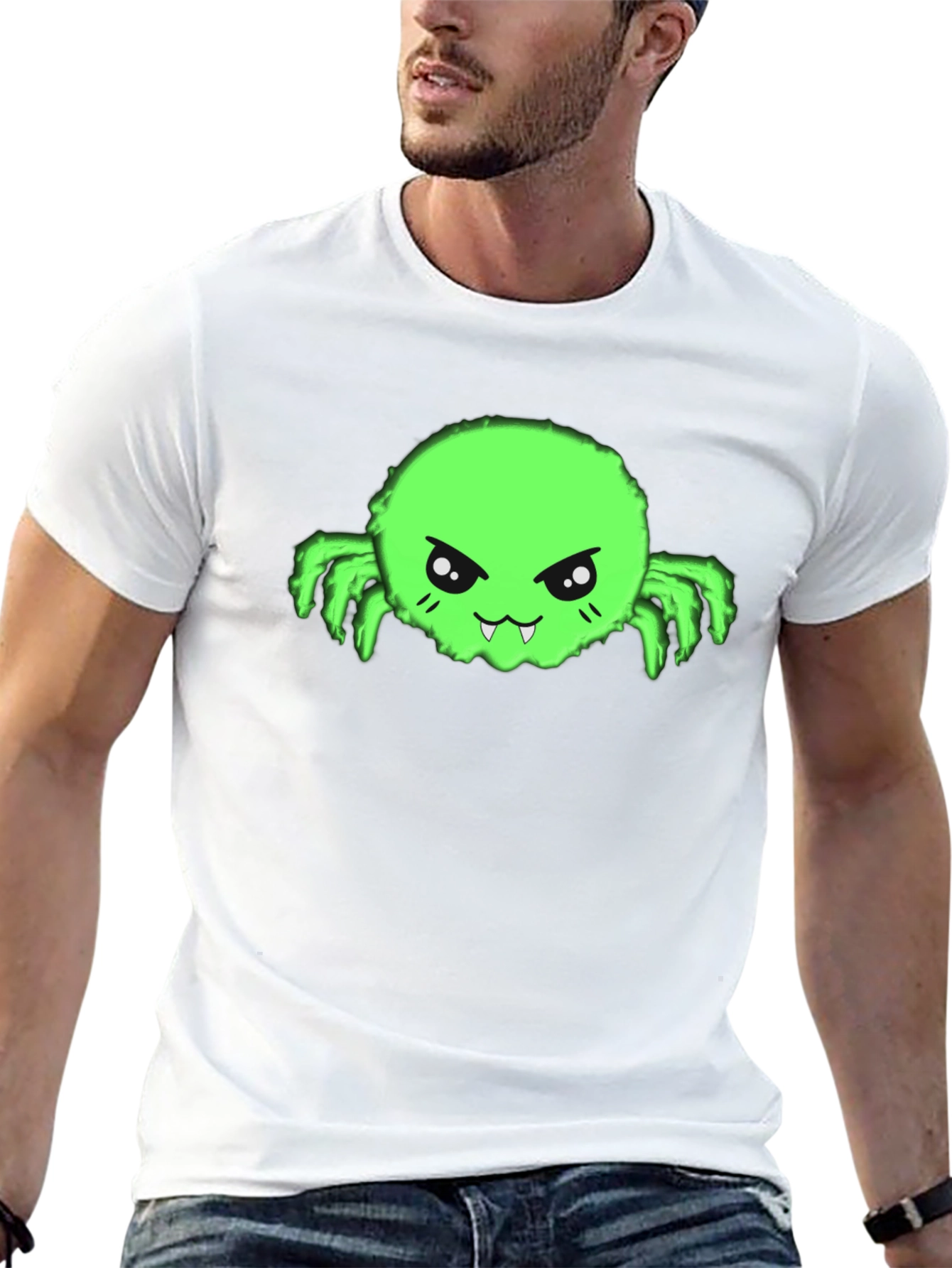 Fun Green Monster Graphic Tee