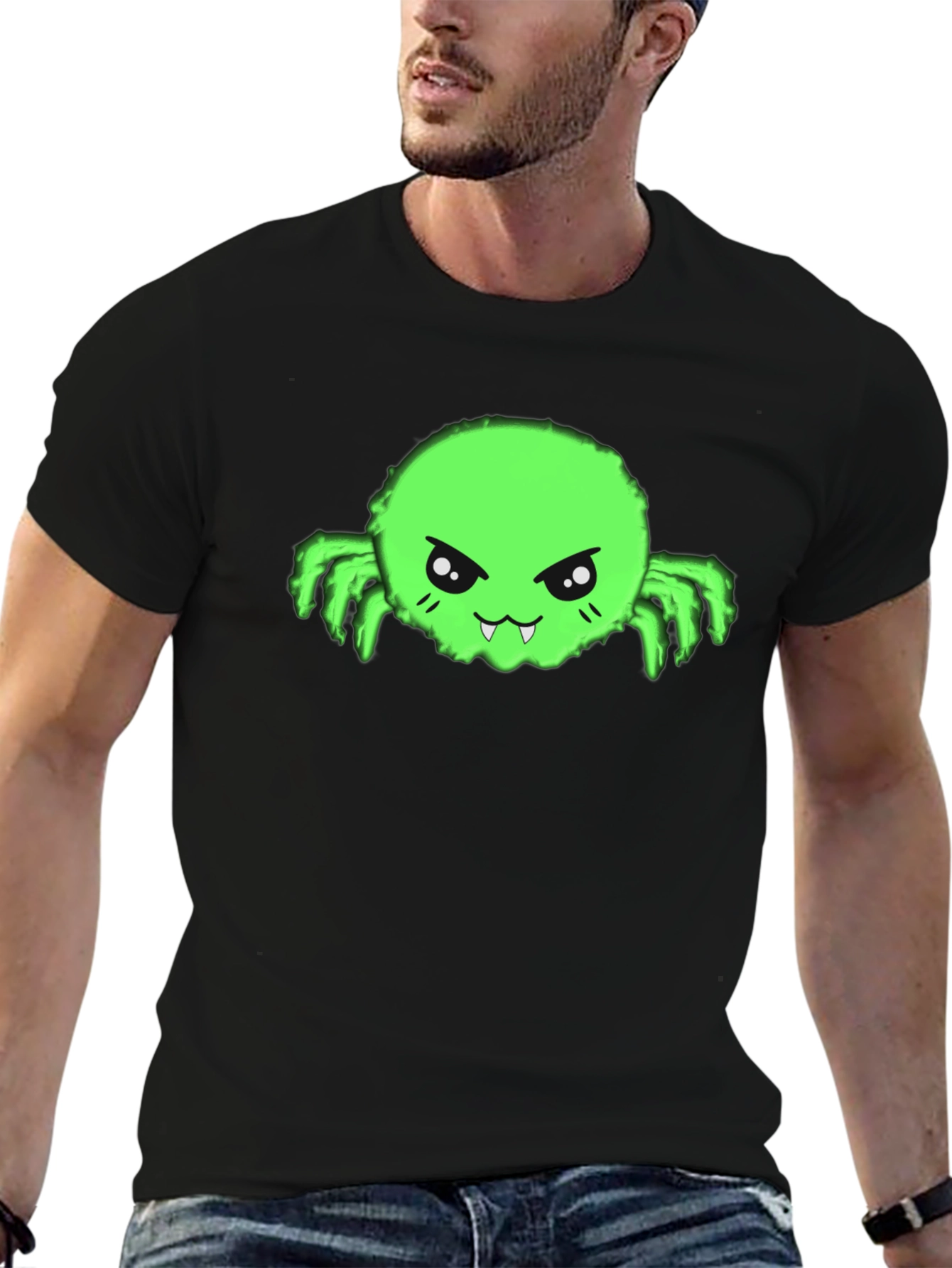 Fun Green Monster Graphic Tee