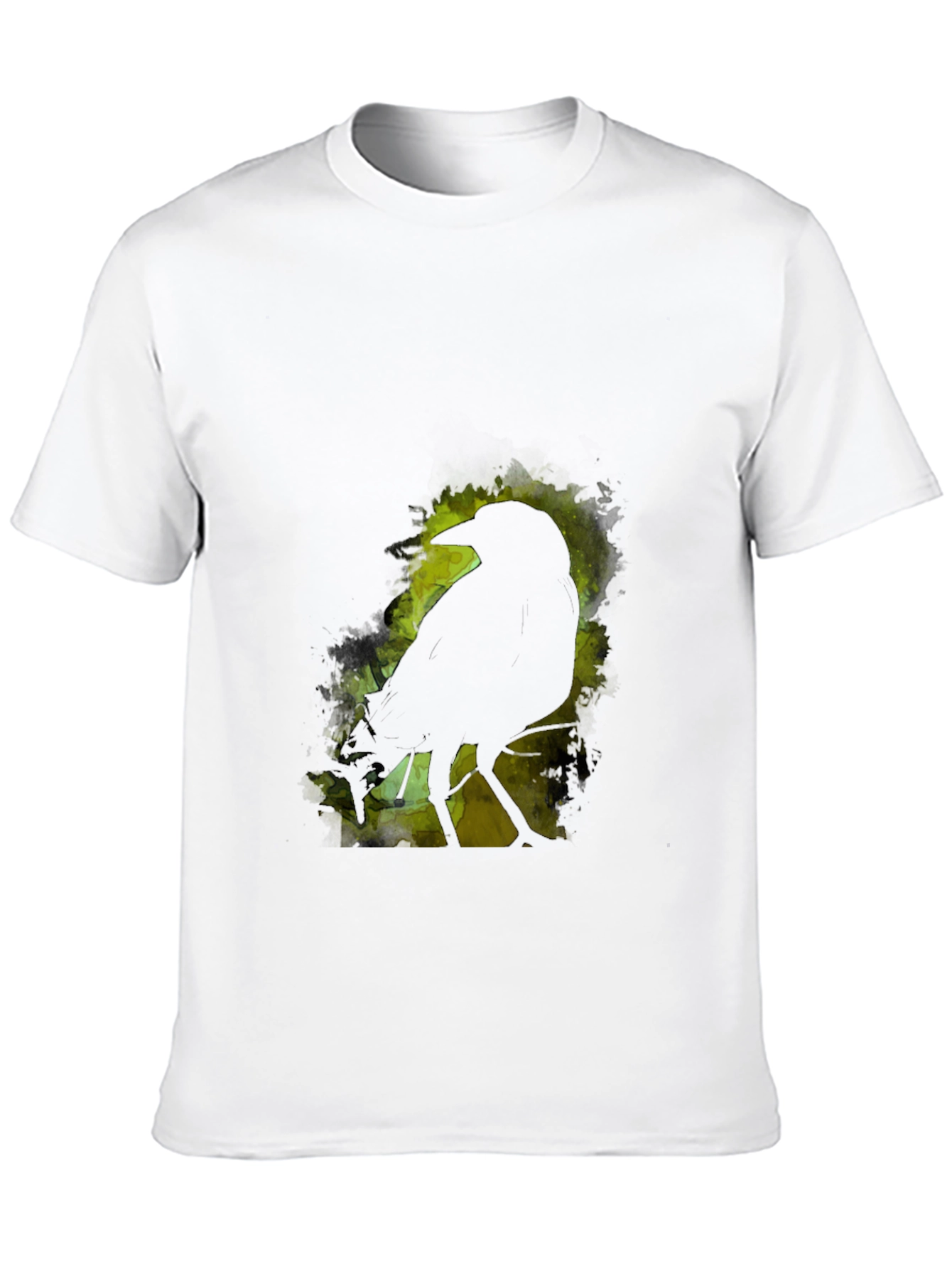 Raven Silhouette Graphic Black T-Shirt