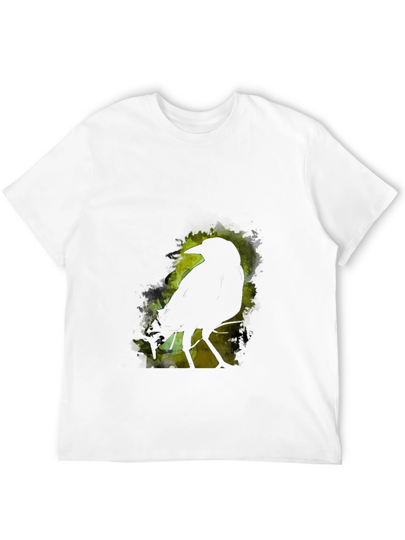 Raven Silhouette Graphic Black T-Shirt