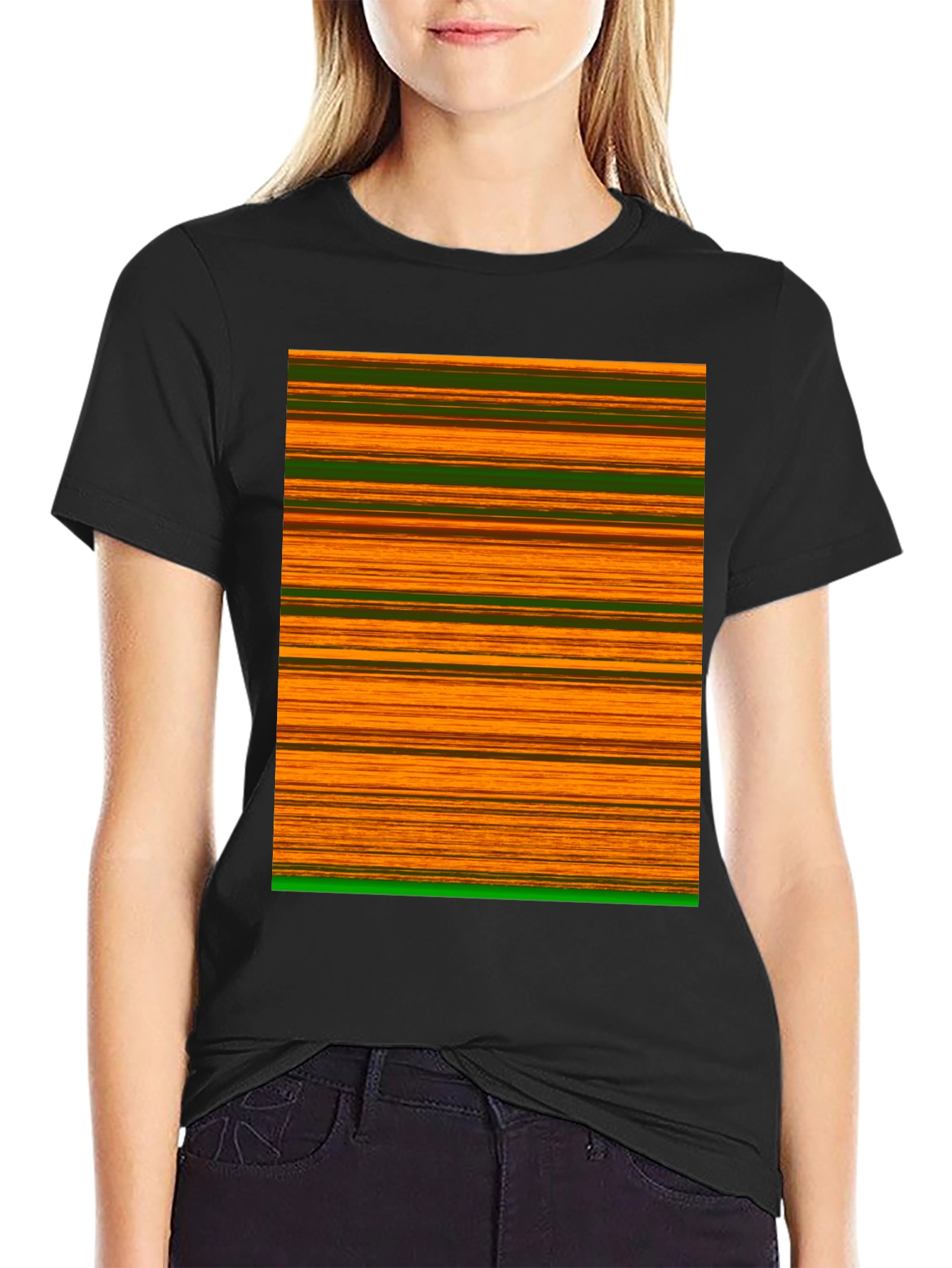 Striped Graphic Tee