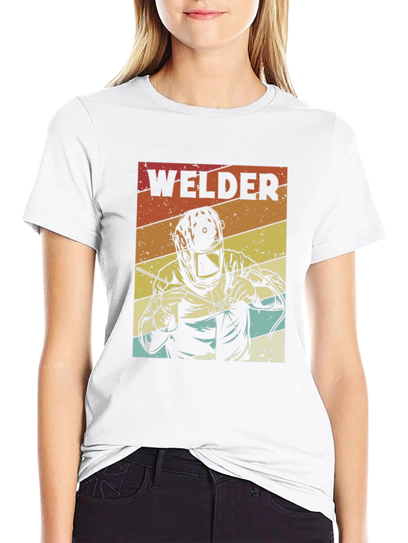 Welder Retro Style Graphic T-Shirt