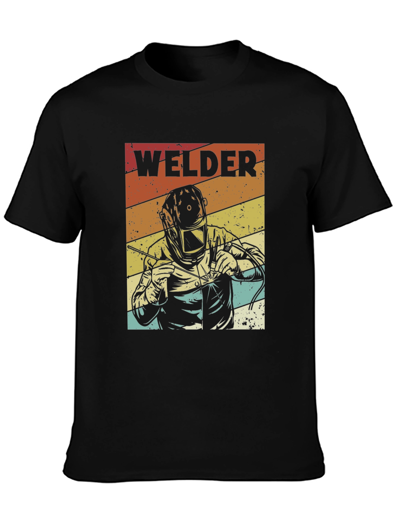 Welder Retro Style Graphic T-Shirt