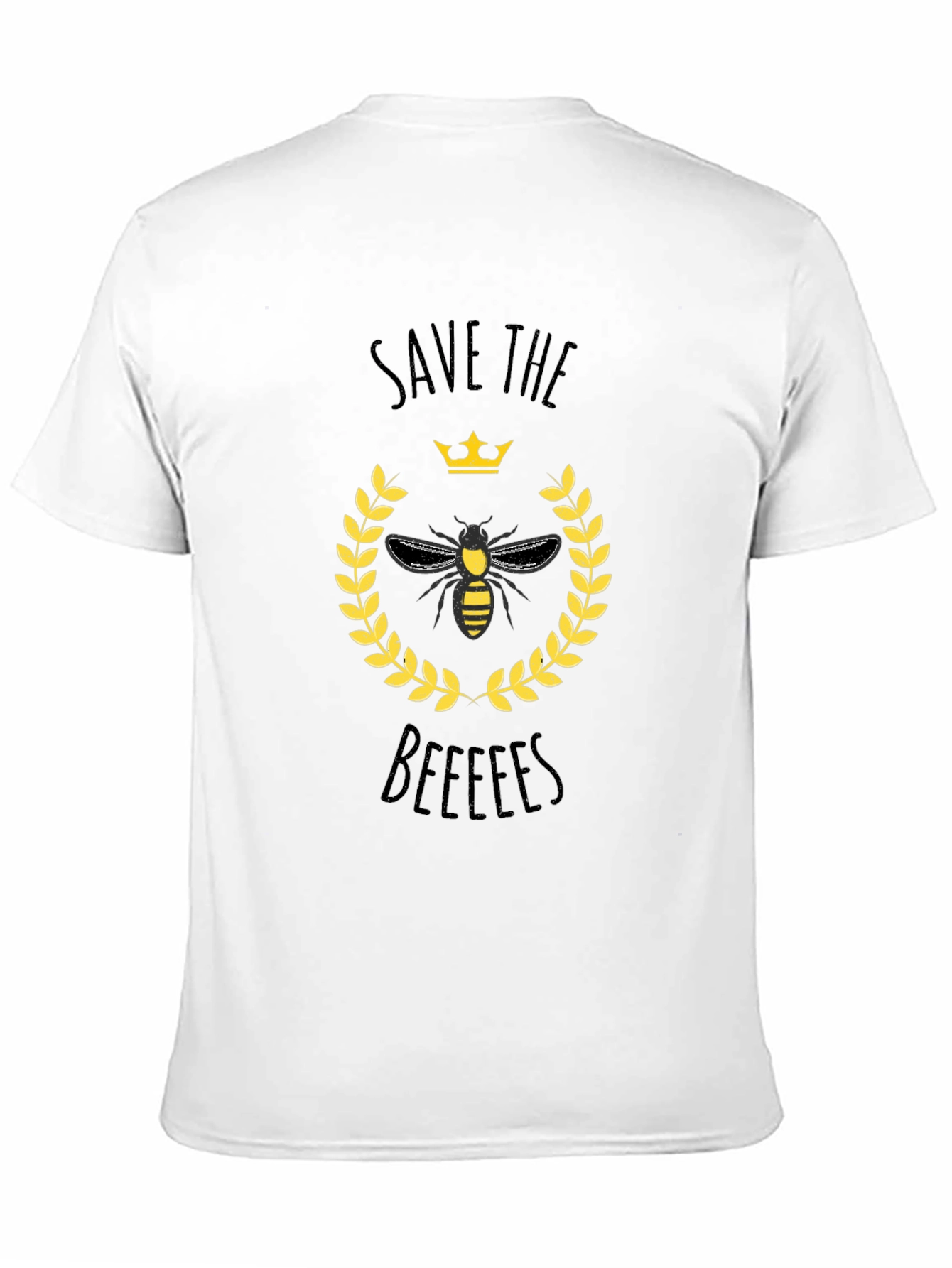 Save The Bees Graphic T-Shirt - Black Cotton Tee