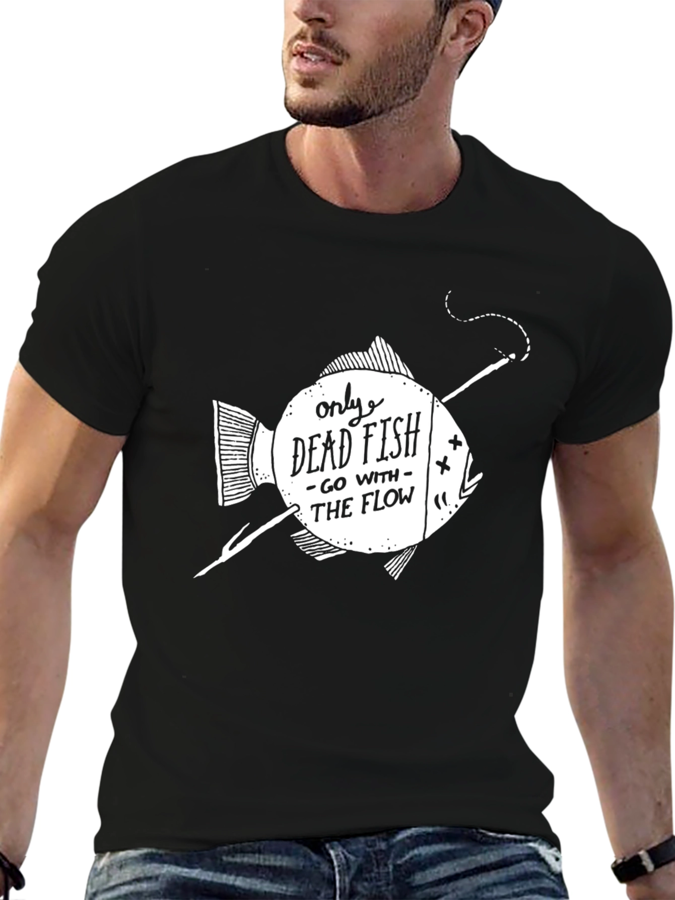 Only Dead Fish Graphic Tee