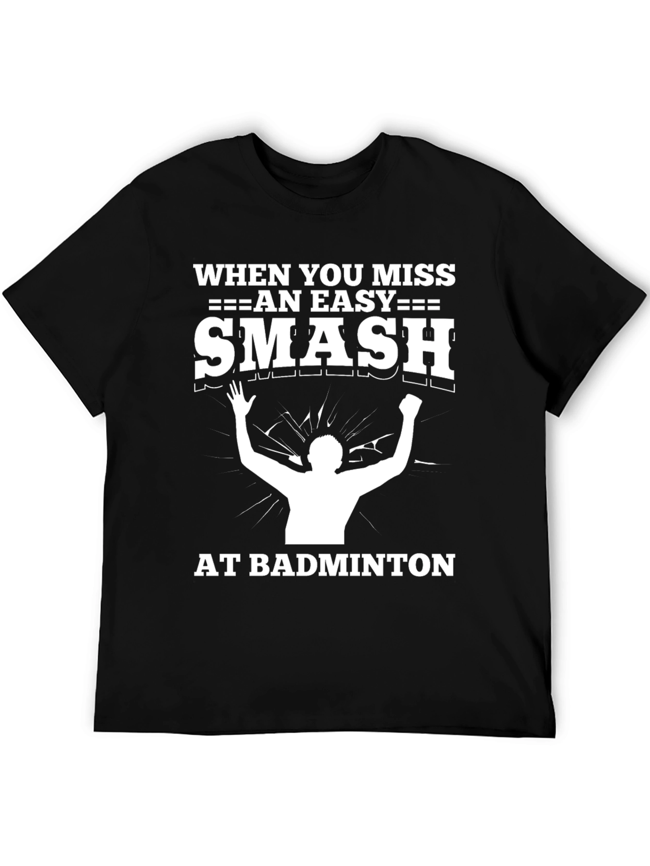 Funny Badminton Smash Miss T-Shirt