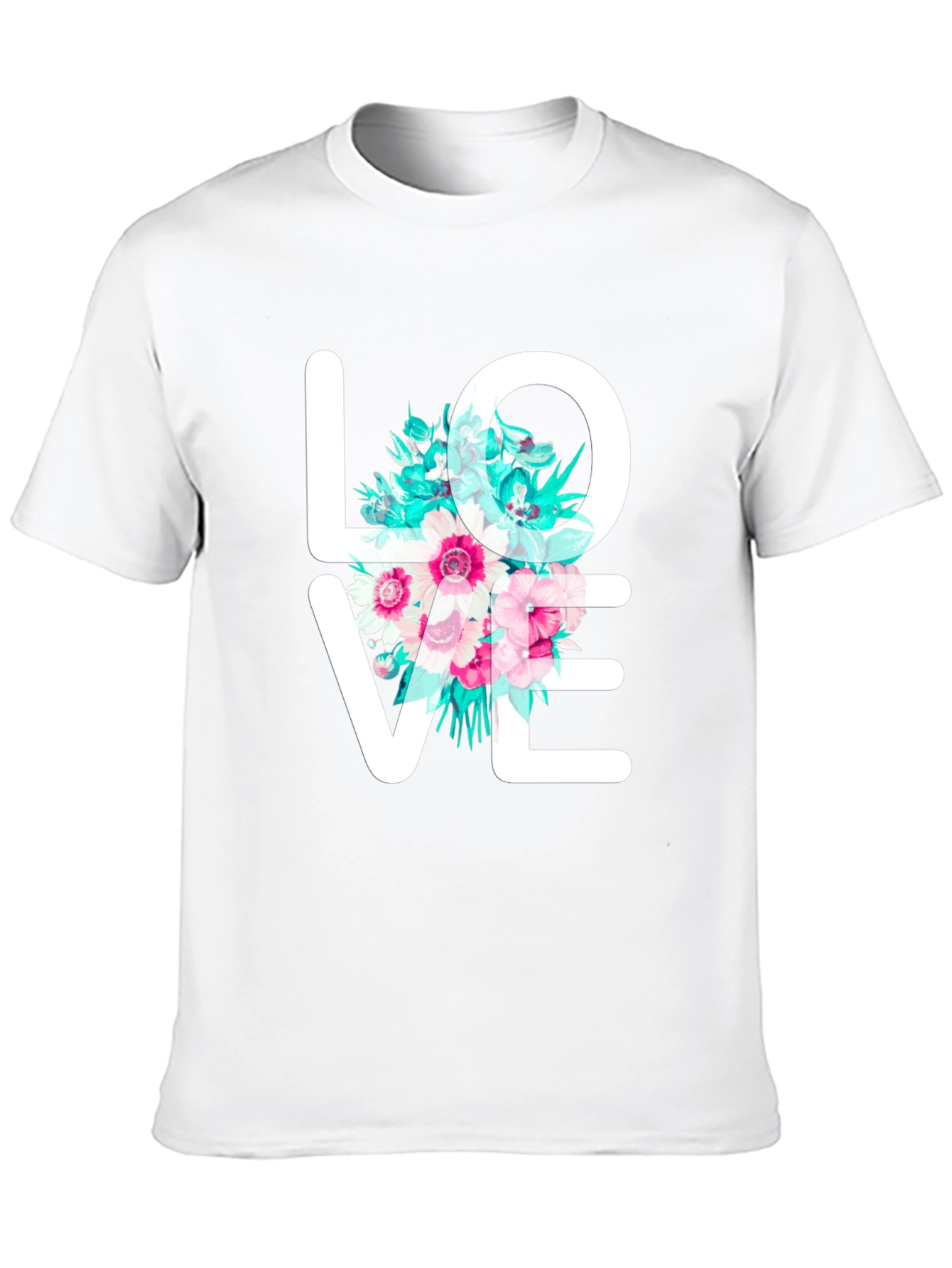 Floral Love T-Shirt - Stylish Graphic Tee