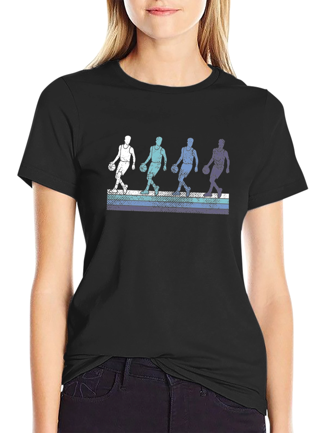 Cool Basketball Player Graphic T-Shirt