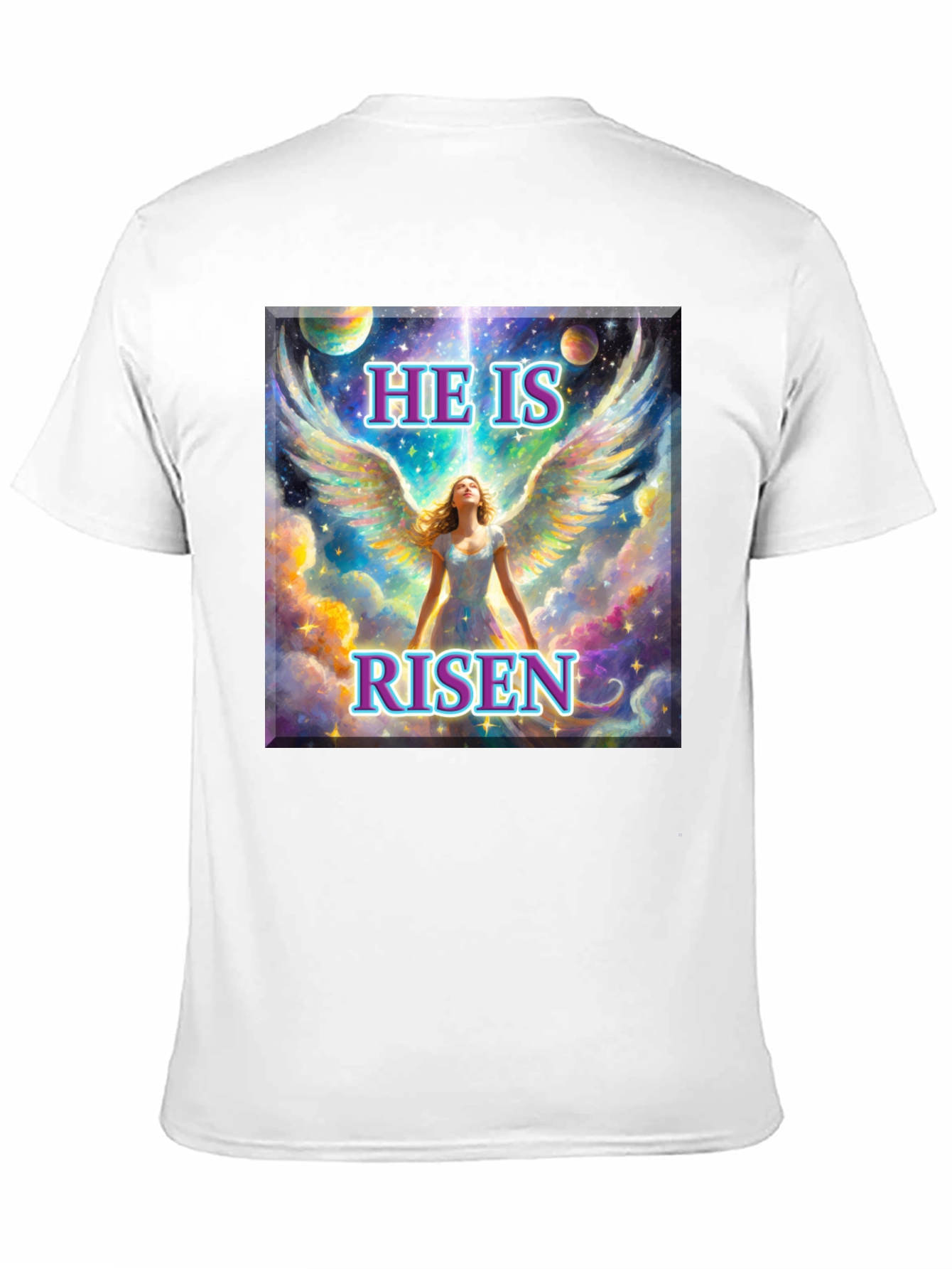 He is Risen Angel Wings T-Shirt