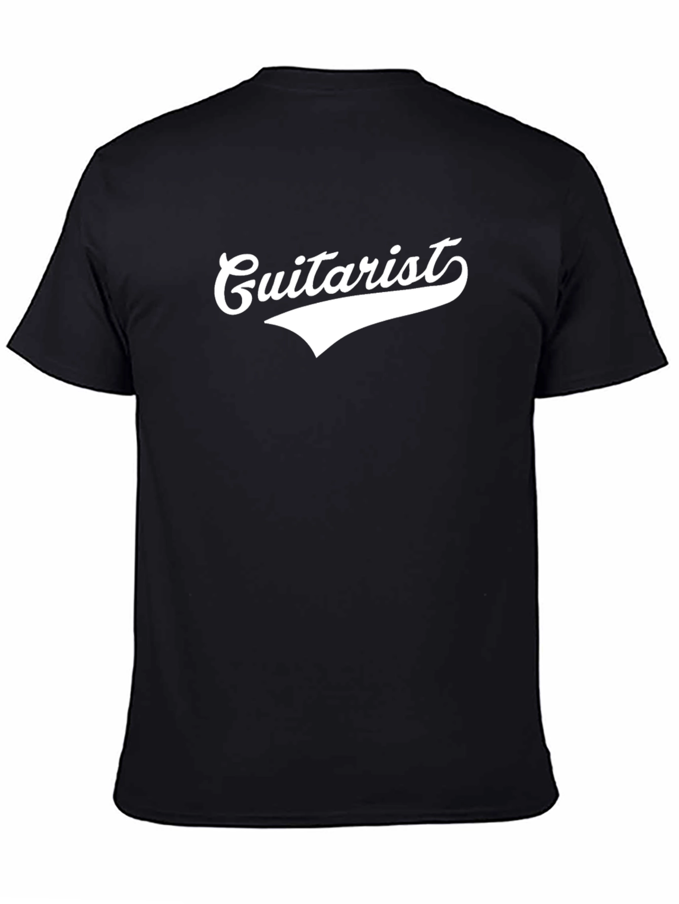 Guitarist Graphic T-Shirt - Black Cotton Tee