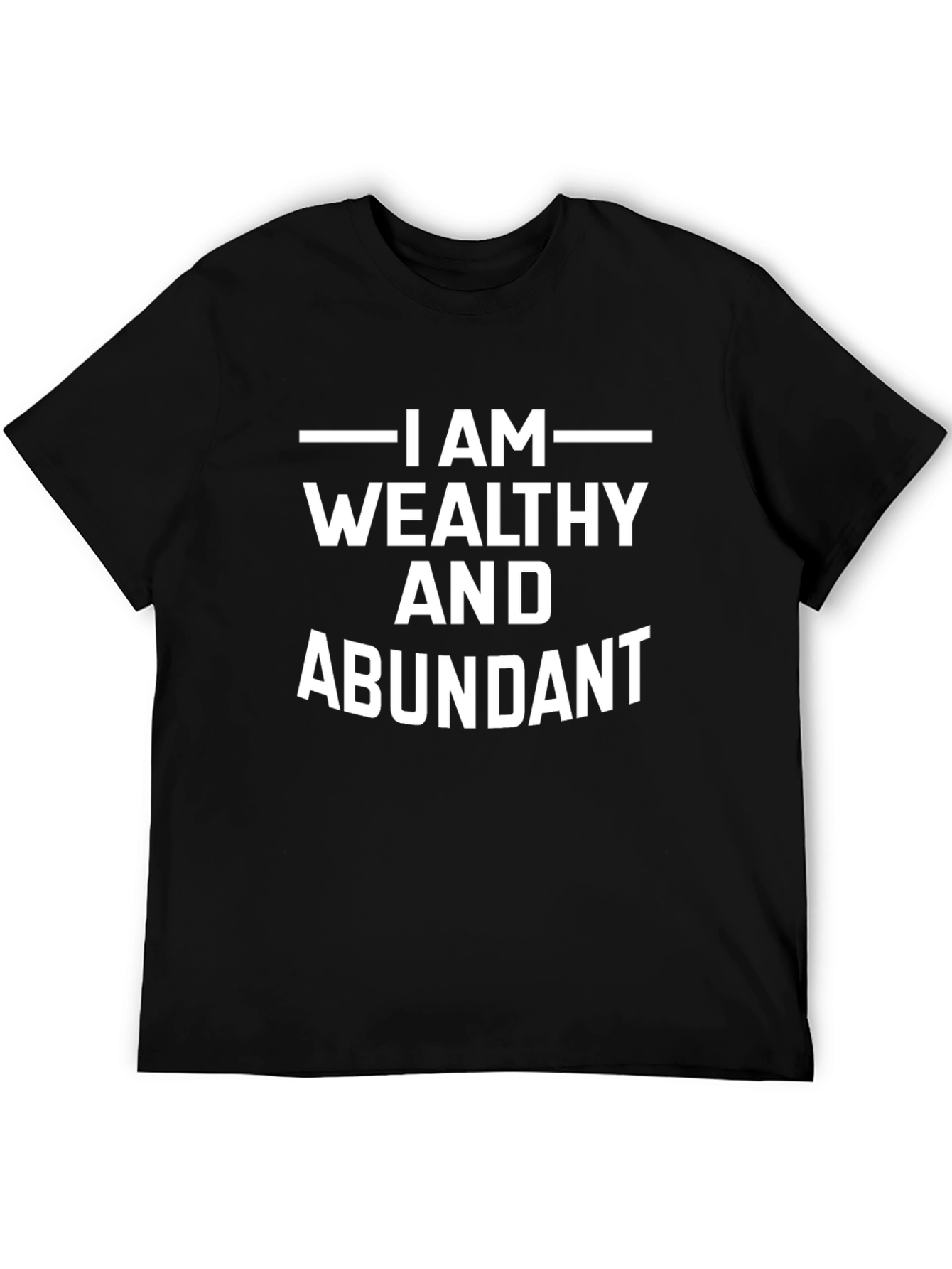 Wealthy & Abundant Graphic Tee - Black