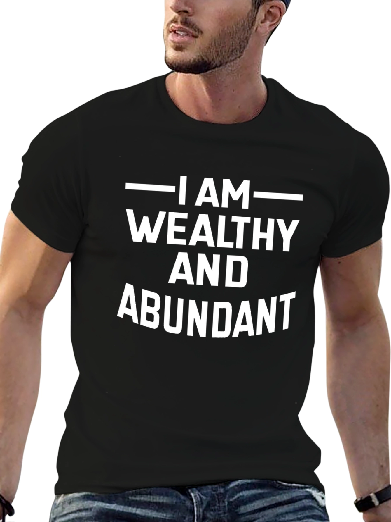 Wealthy & Abundant Graphic Tee - Black