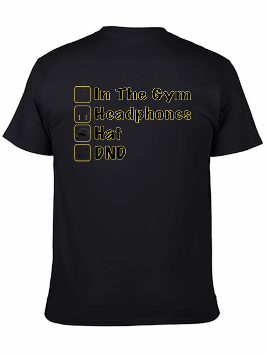 DND In The Gym Black T-Shirt