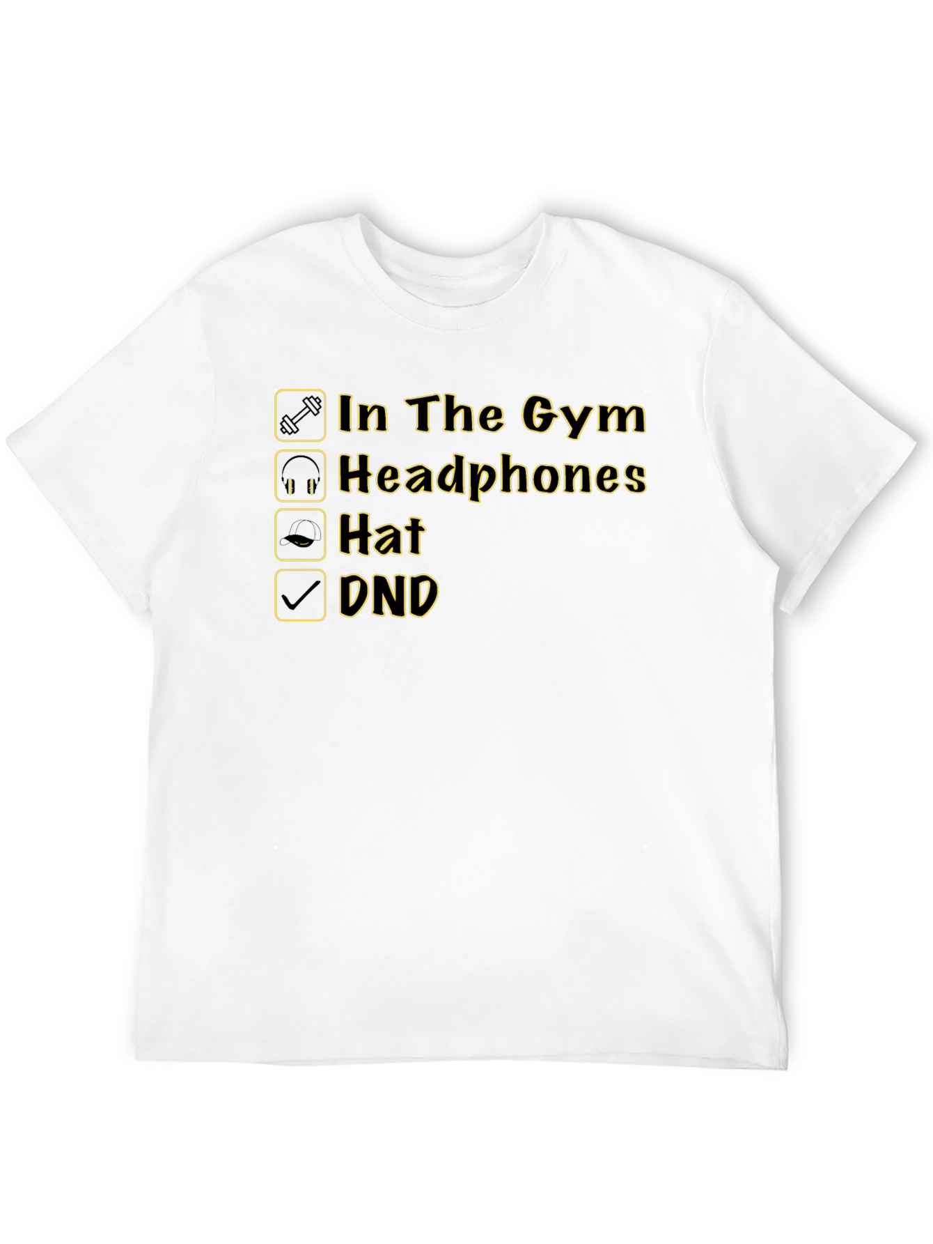DND In The Gym Black T-Shirt