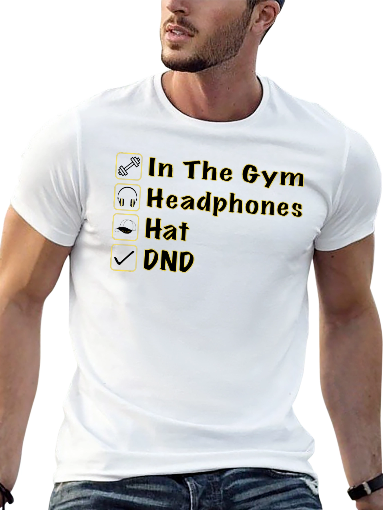 DND In The Gym Black T-Shirt