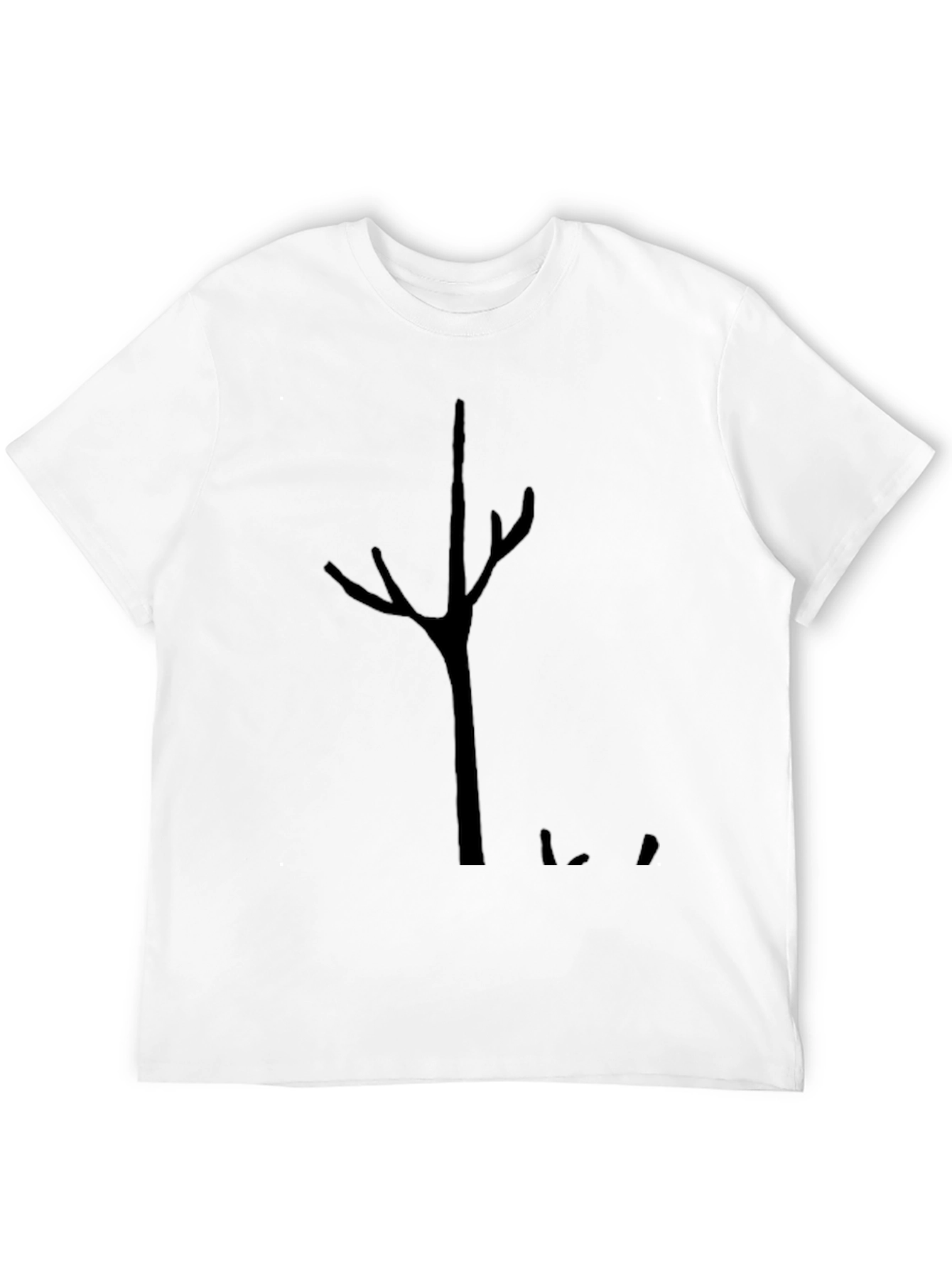 Abstract Tree Graphic Black Tee