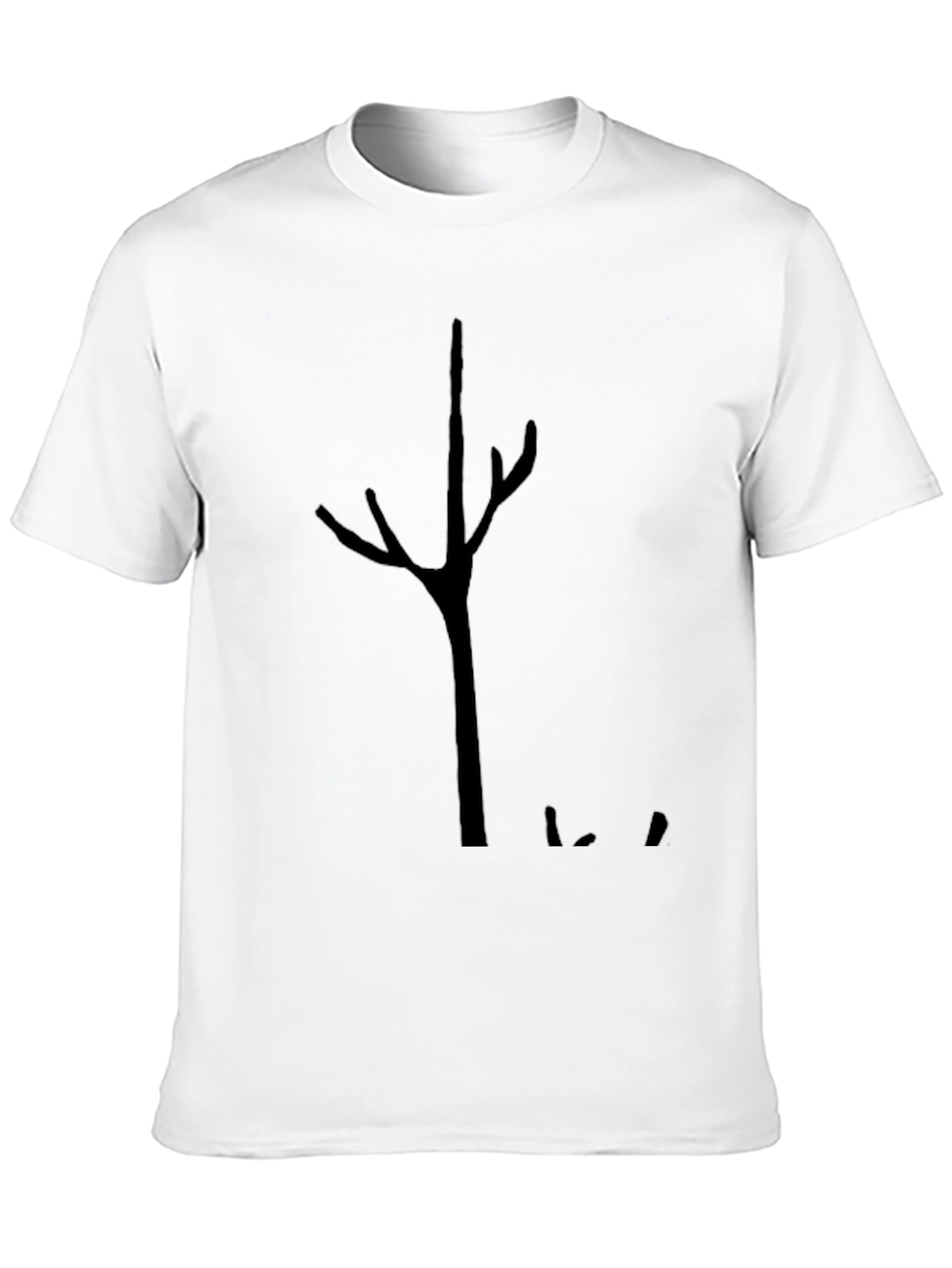 Abstract Tree Graphic Black Tee