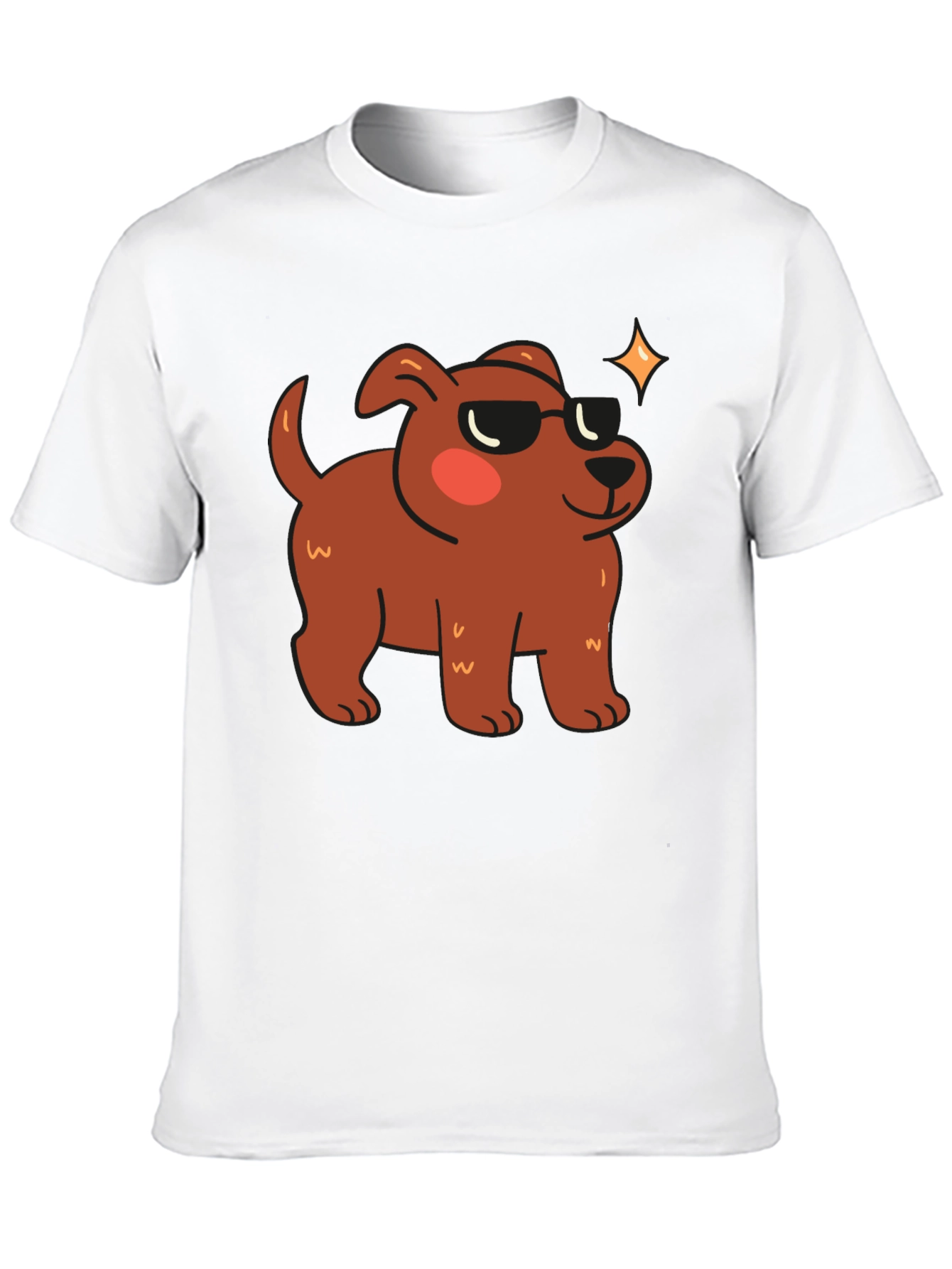 Cool Dog Graphic Tee - Black Casual Shirt