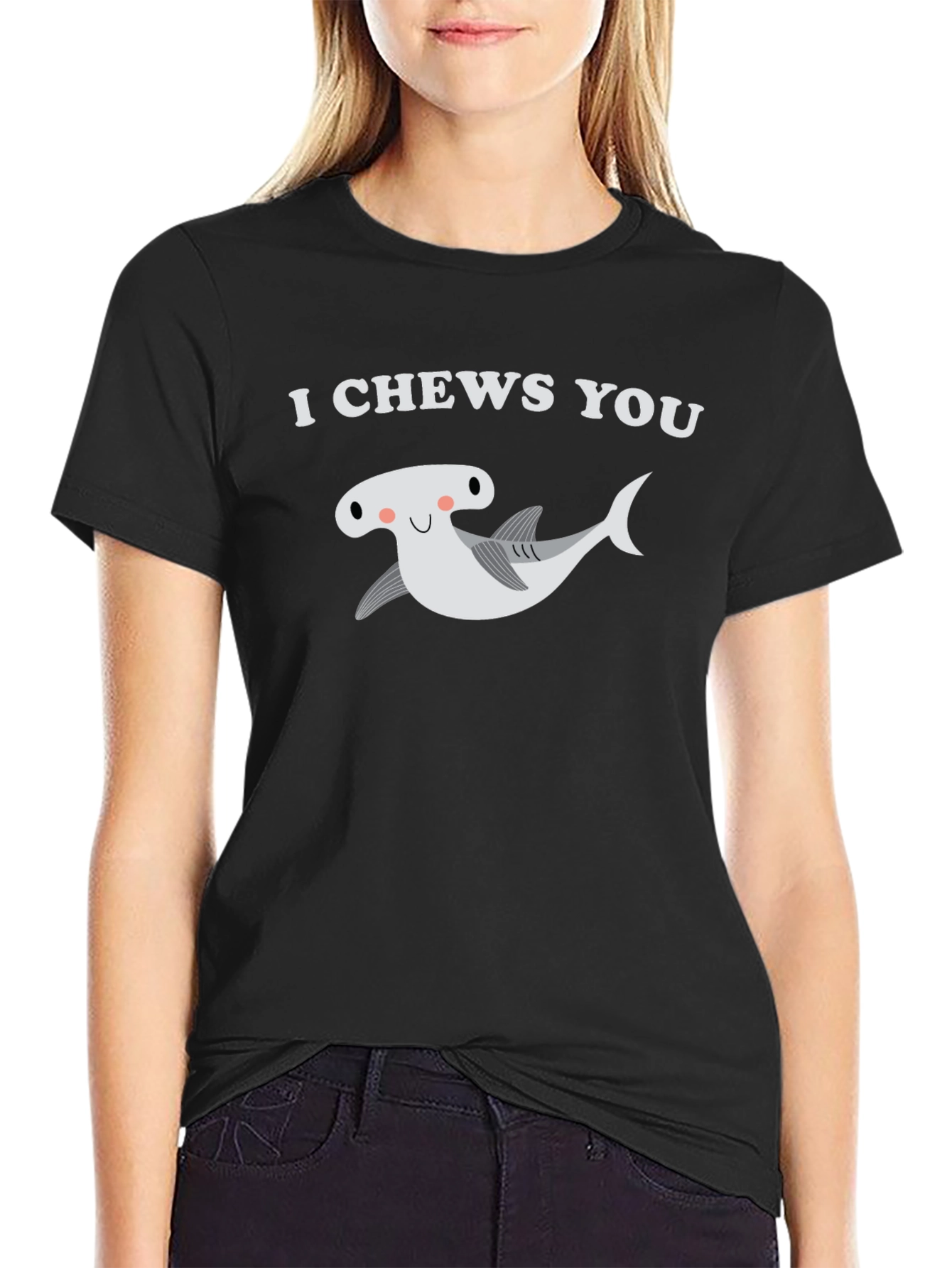 I Chews You Hammerhead Shark Graphic T-Shirt