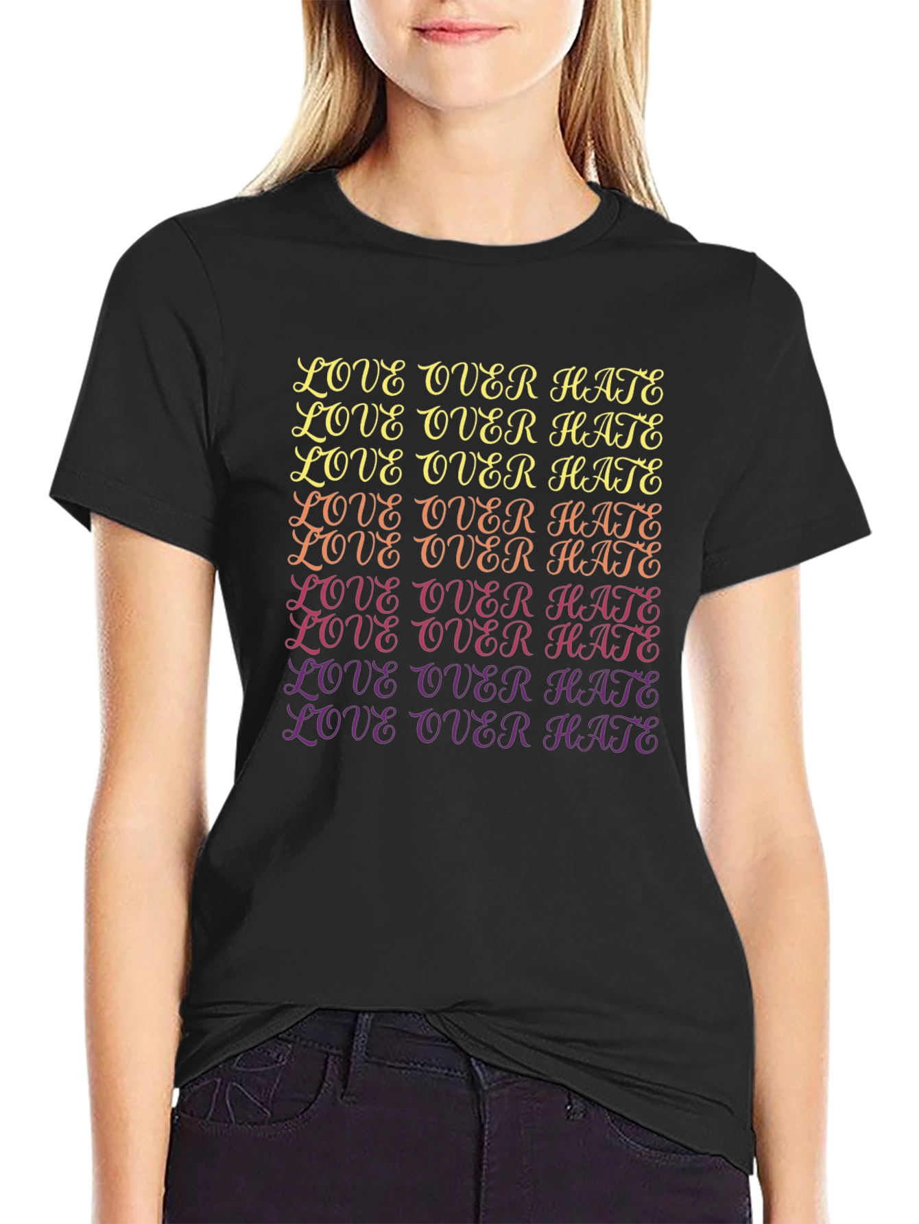 Love Over Hate Graphic Tee
