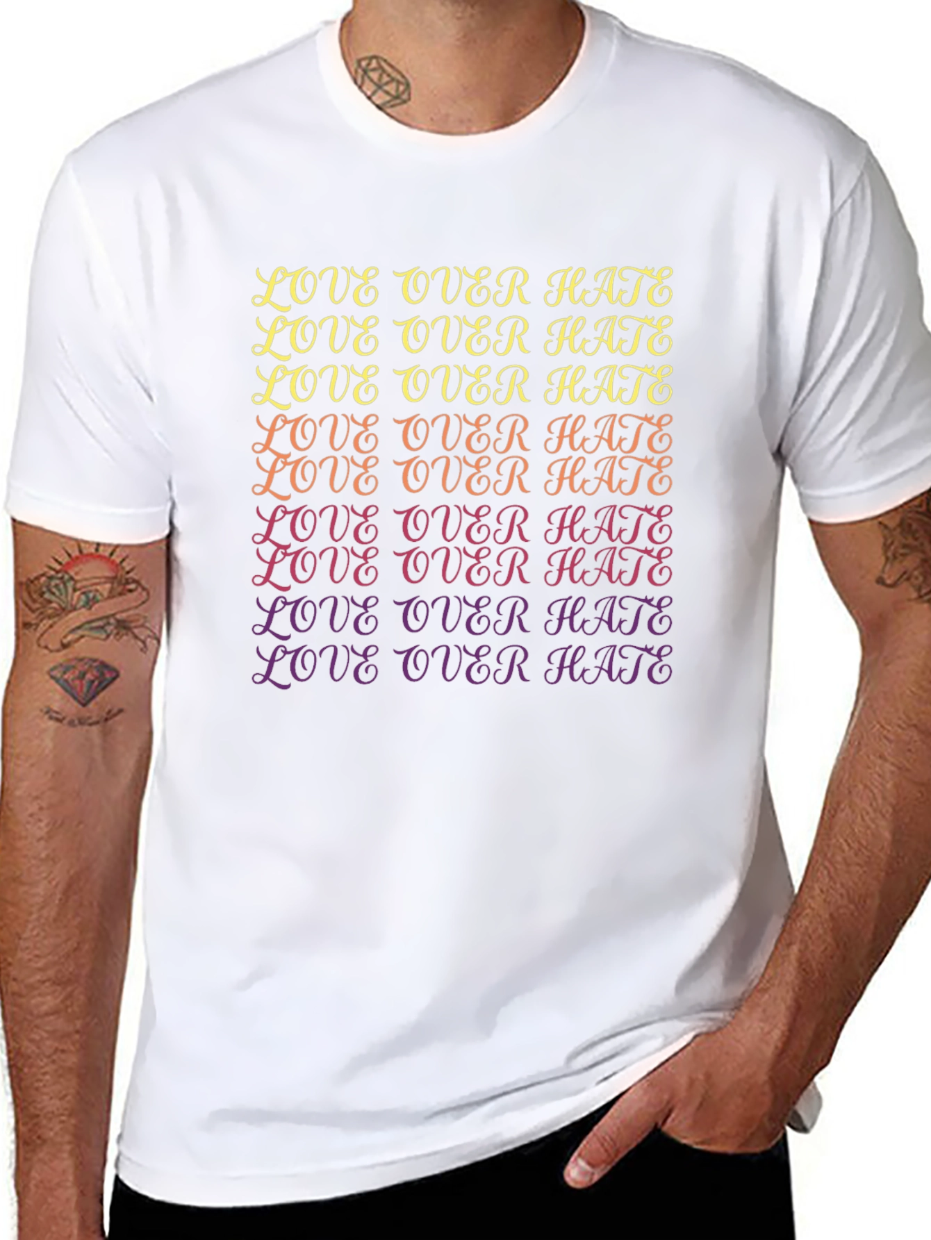 Love Over Hate Graphic Tee