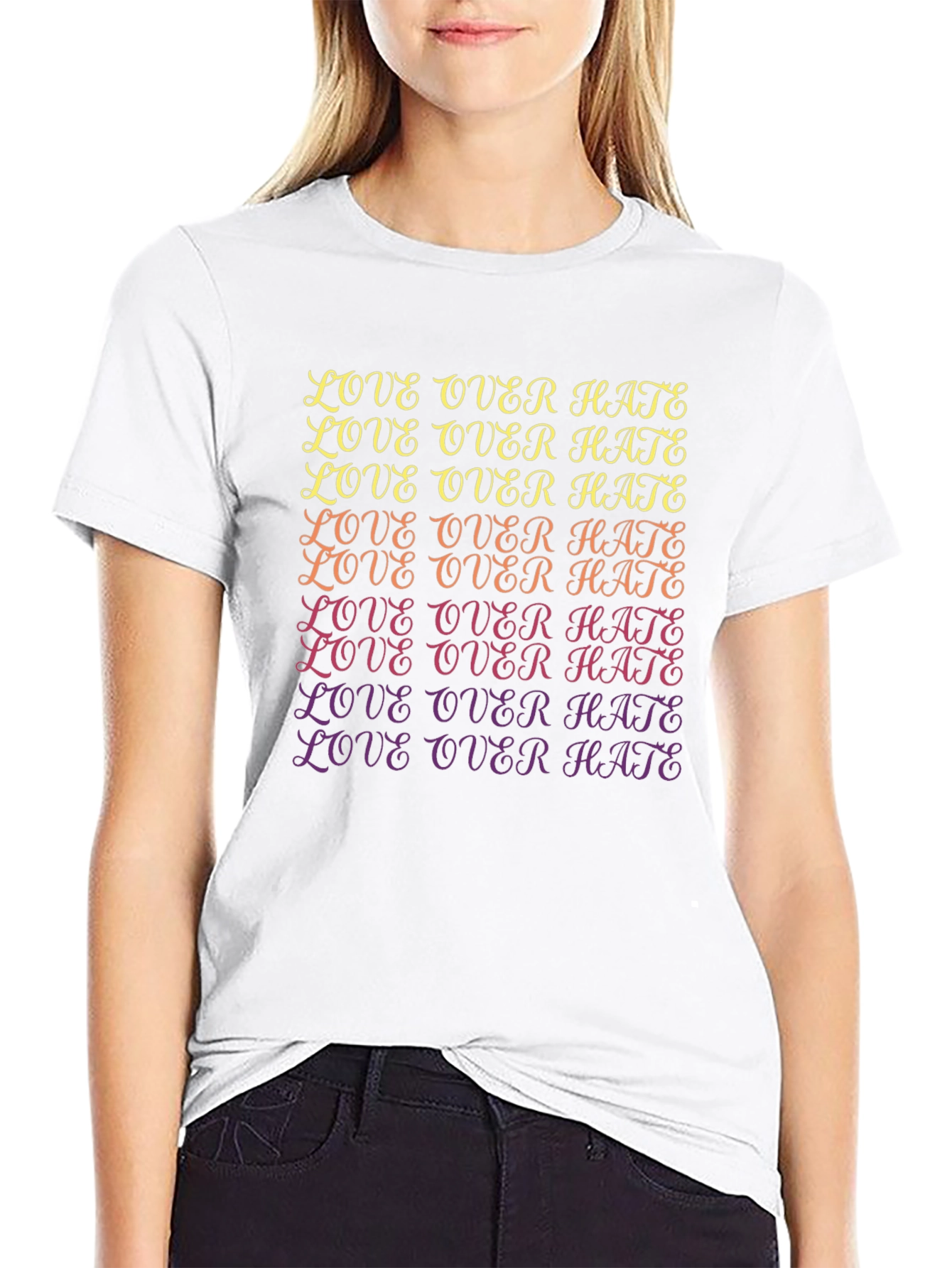 Love Over Hate Graphic Tee